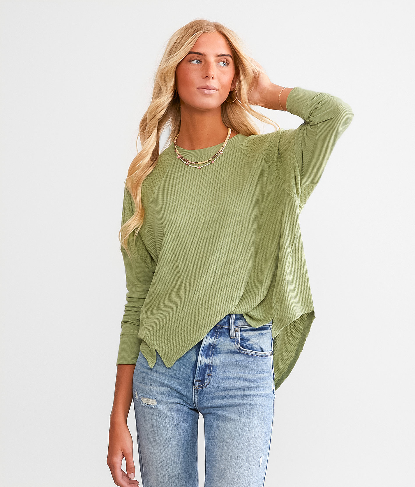 Billabong Warm My Heart Top - Women's Shirts & Blouses in Avocado