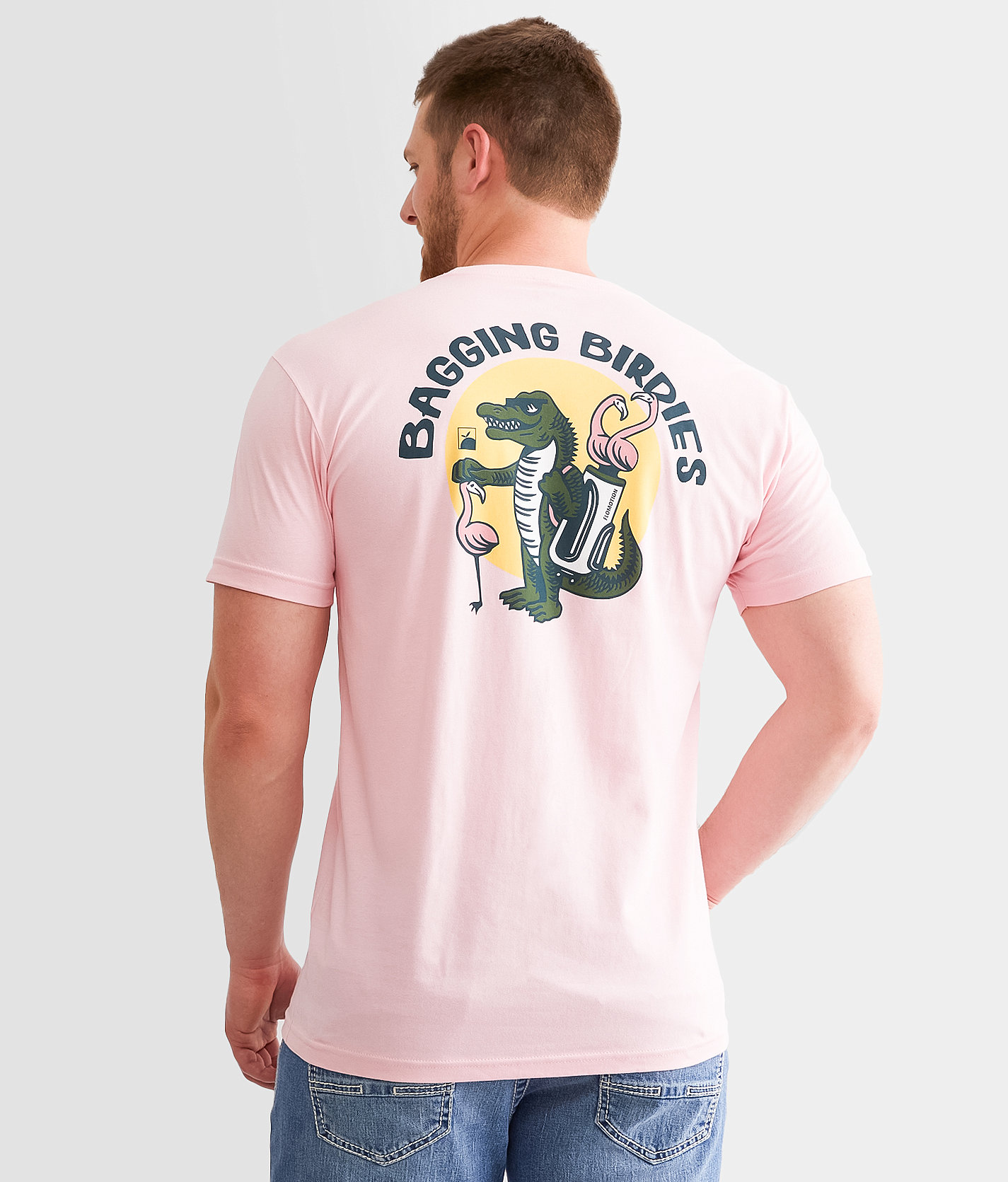 Flomotion Bagging Birdies T-Shirt - Men's T-Shirts in Light Pink