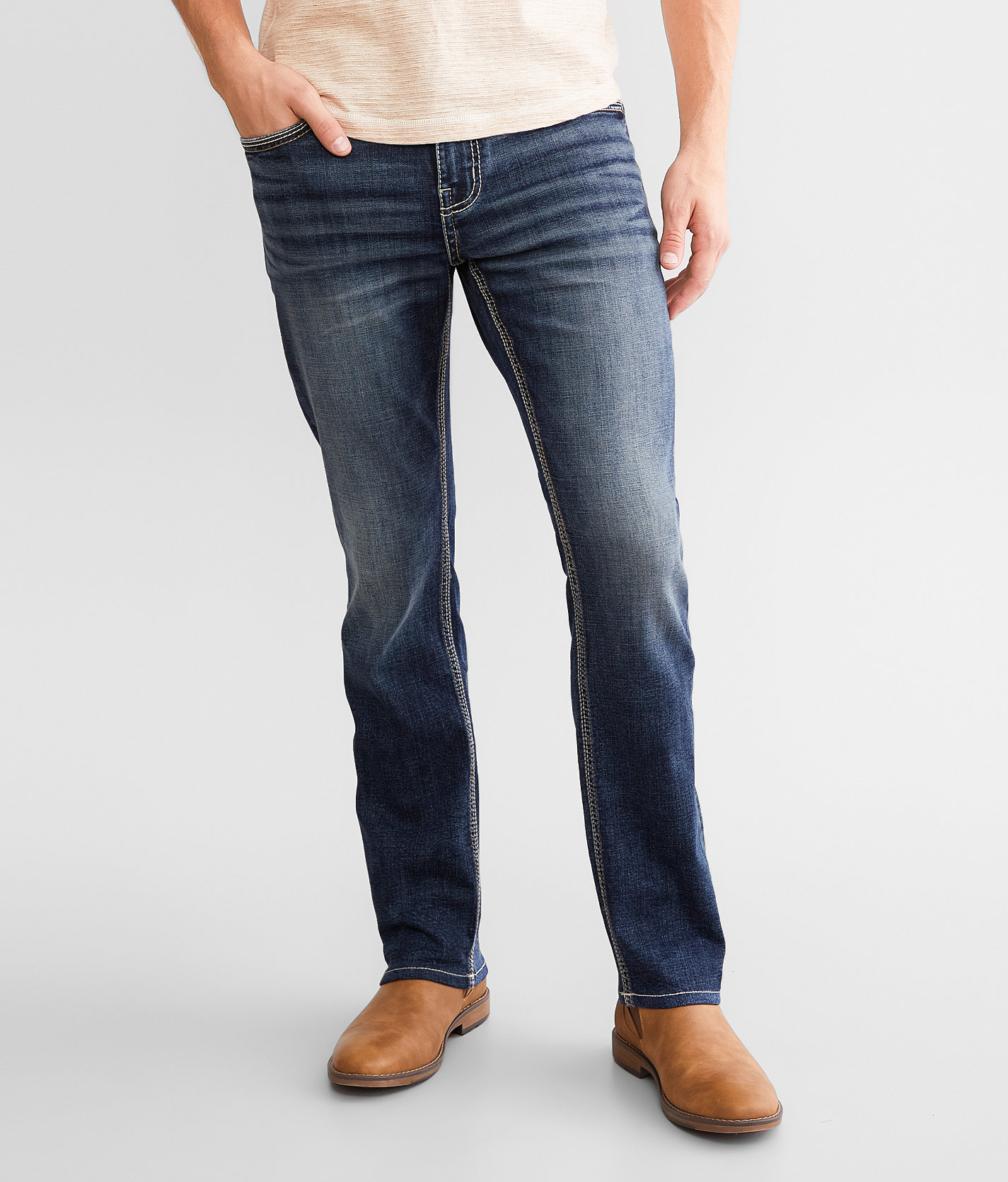 BKE Alec Straight Stretch Jean - Men's Jeans in Fogera