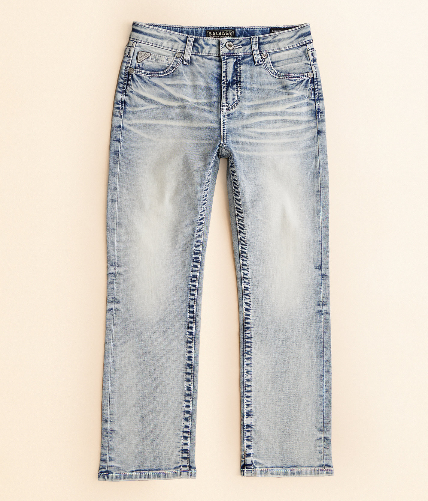 Boys - Salvage Madness Straight Stretch Jean - Boy's Jeans in Belgian Abbey