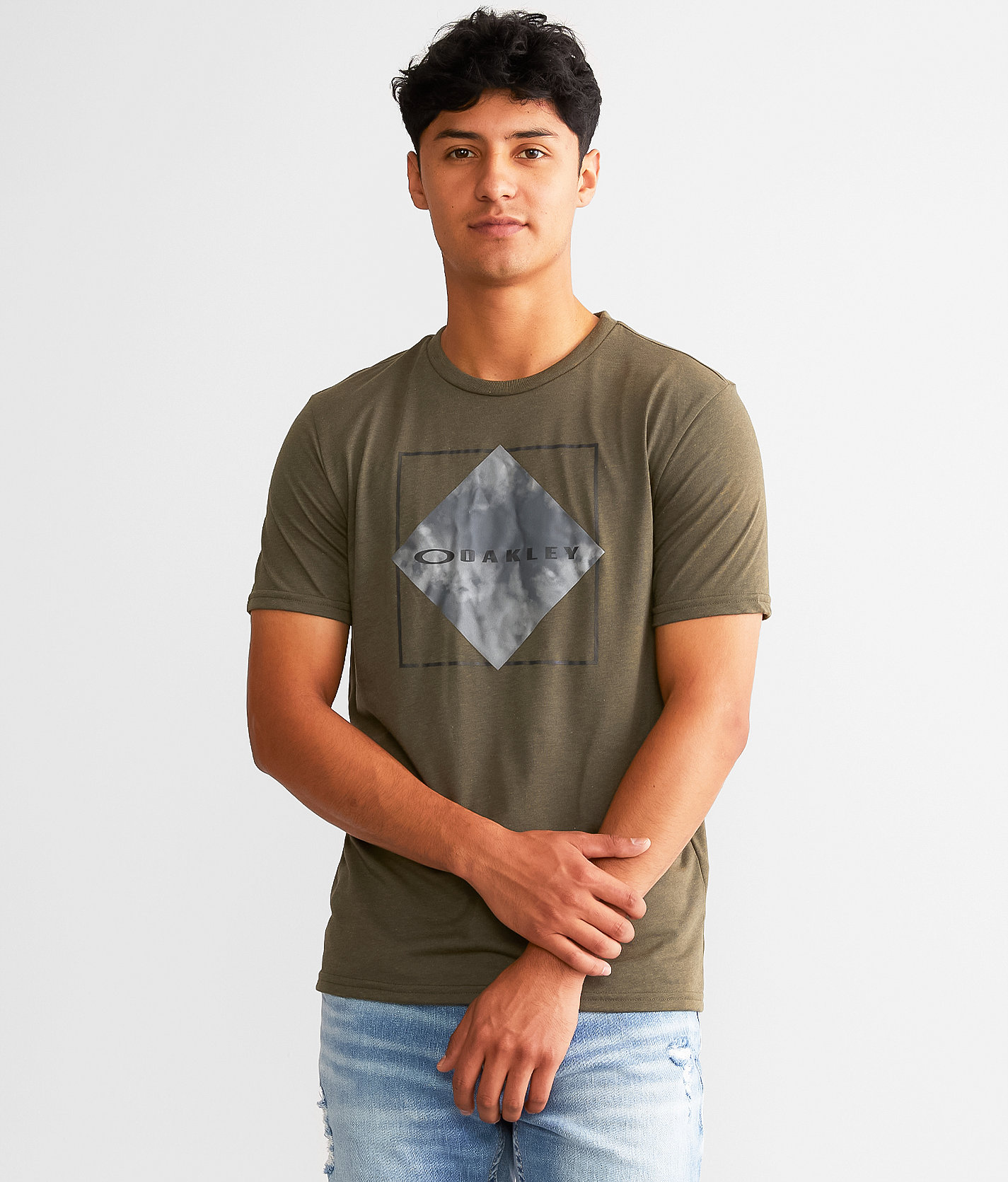 Oakley Geo Storm O Hydrolix™ T-Shirt - Men's T-Shirts in Dark Brush Heather