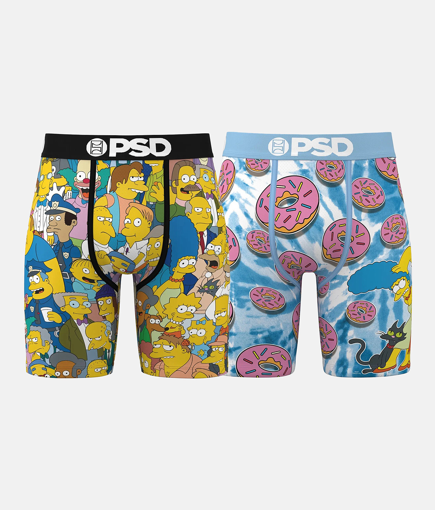 PSD 2 Pack Homer Squad Stretch Boxer Briefs - Men's Boxer Briefs in Multi