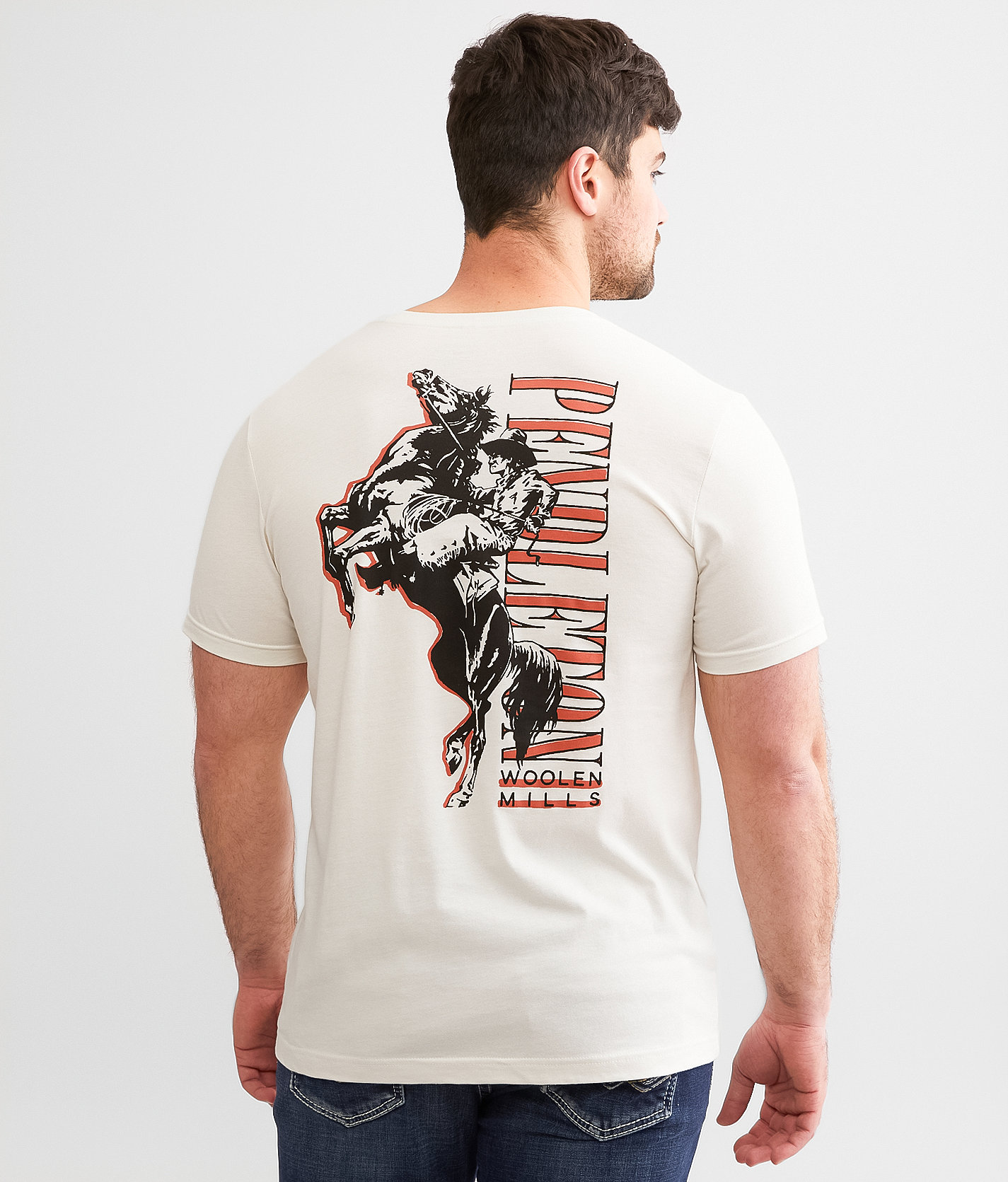 Pendleton Saddle Up T-Shirt - Men's T-Shirts in Vintage White