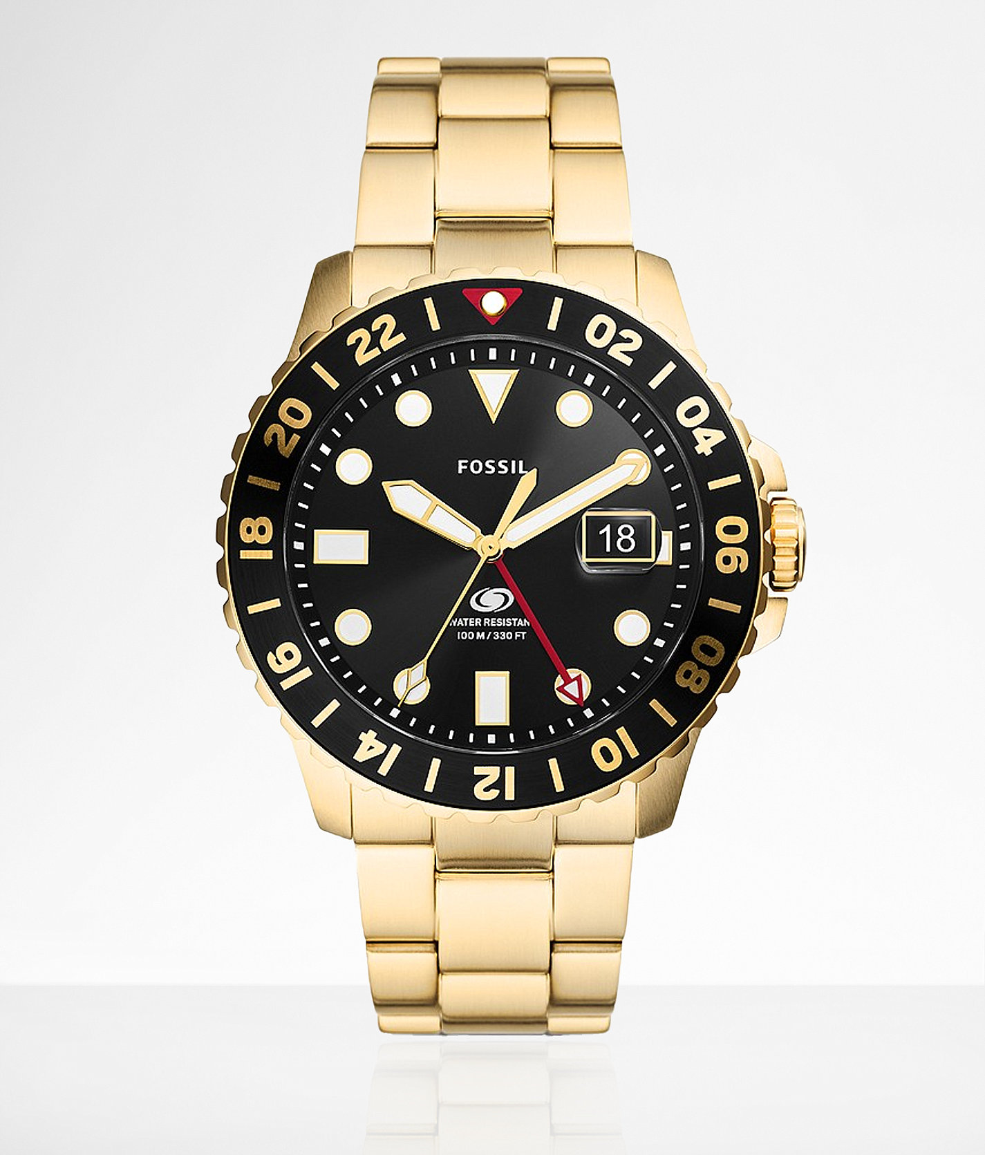 Fossil GMT Watch - Men's Watches in Gold