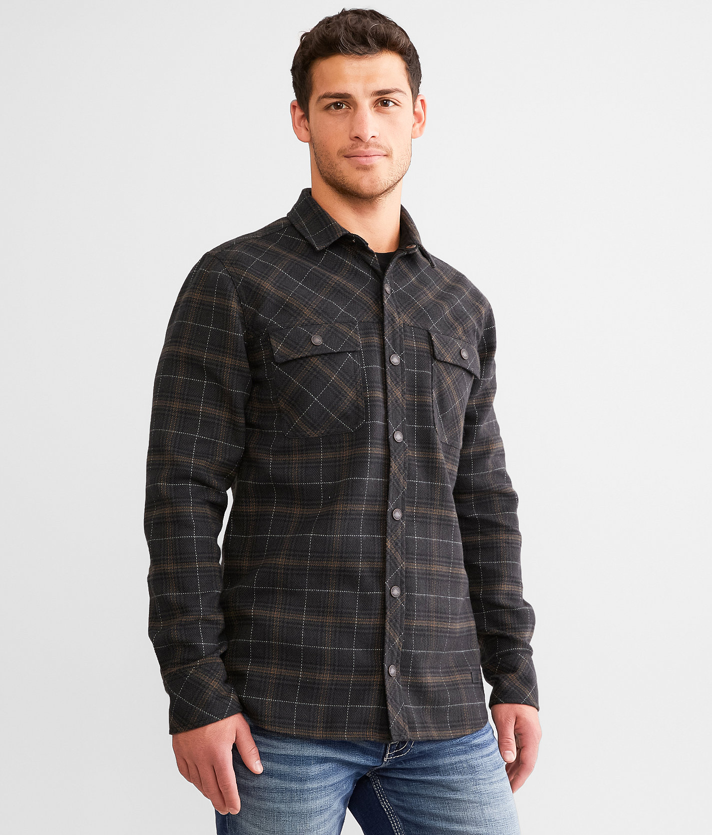 Outpost Makers Flannel Shirt - Men's Shirts in Charcoal