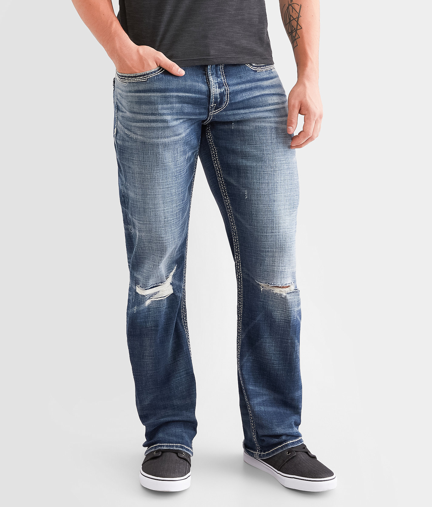 Salvage Anarchy Straight Stretch Jean - Men's Jeans in Southwest Blvd