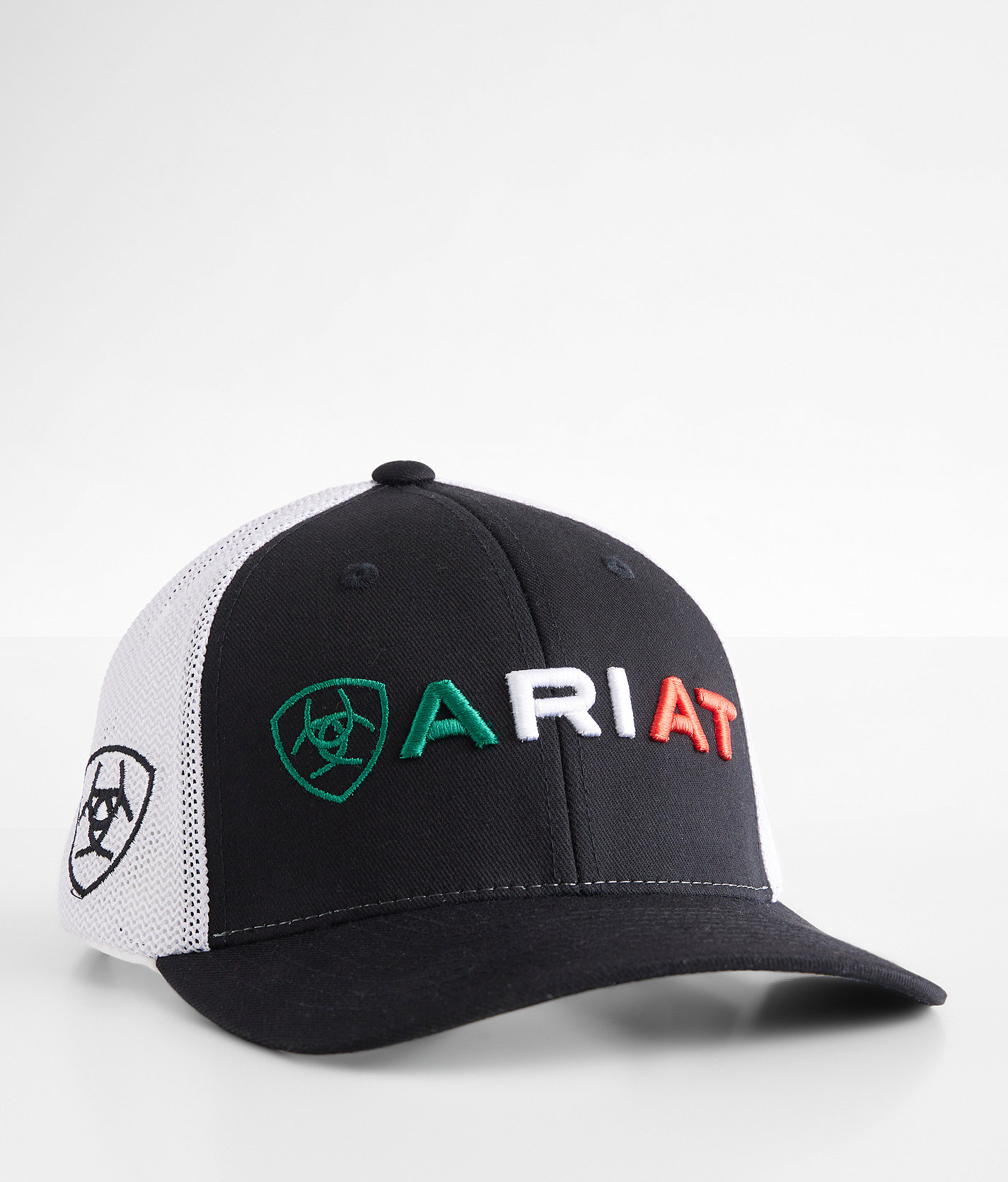 Boys - Ariat Mexico 110 Flexfit Trucker Hat - Boy's Hats in Black