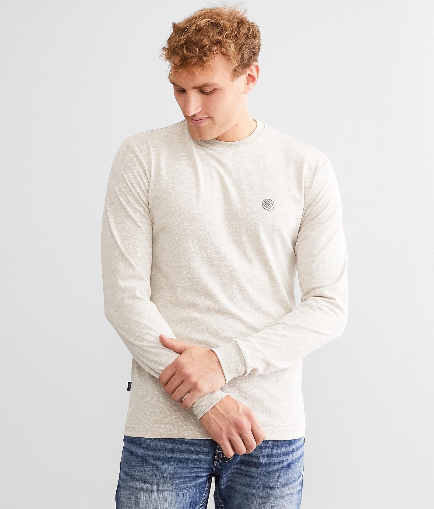 Veece Stacked T-Shirt - Men's T-Shirts in White Tan