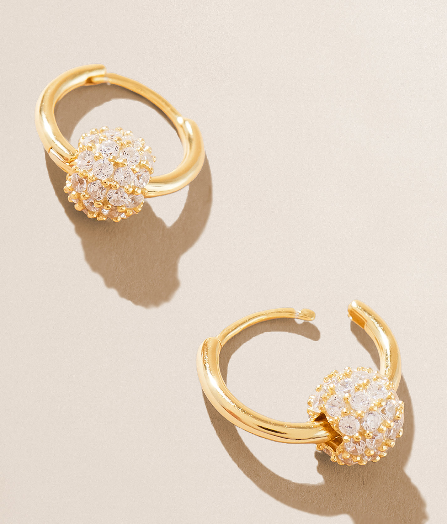 Sahira Jewelry Design Claire Huggies Earring - Women's Jewelry in Gold