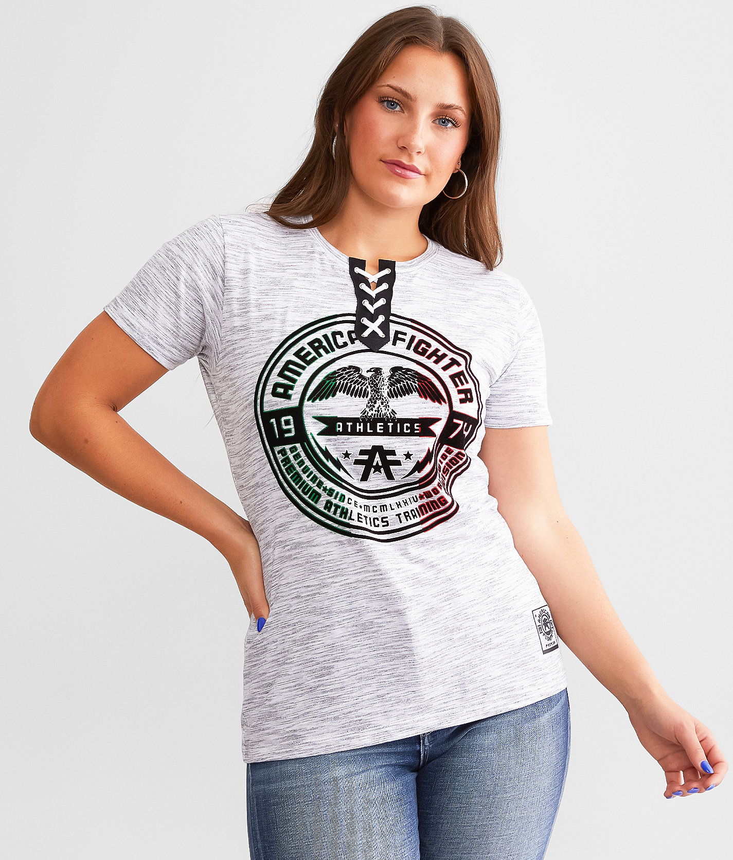 American Fighter Rollins T-Shirt - Women's T-Shirts in White Black