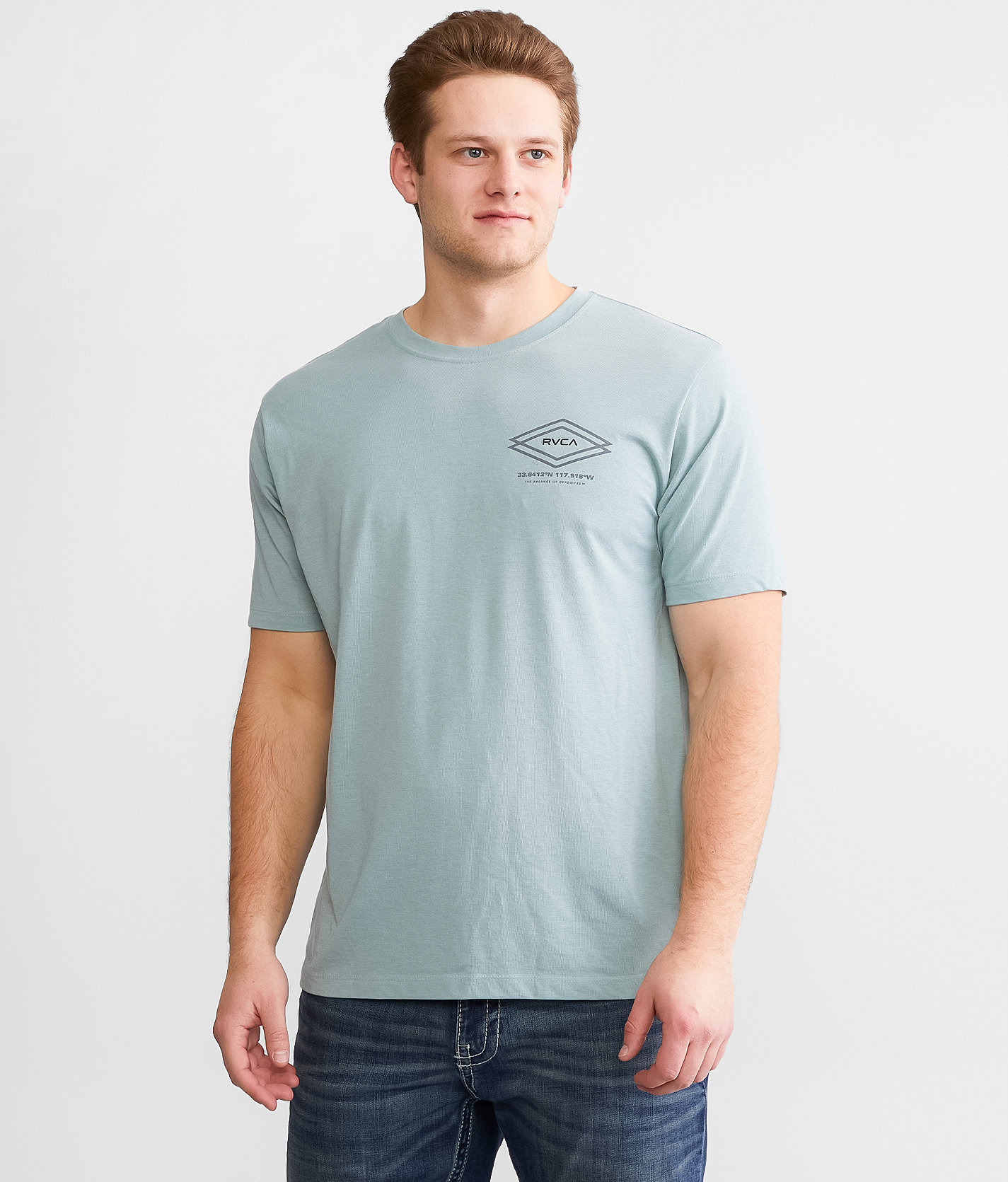 RVCA Upshift Sport T-Shirt - Men's T-Shirts in Scrub Heather Sport
