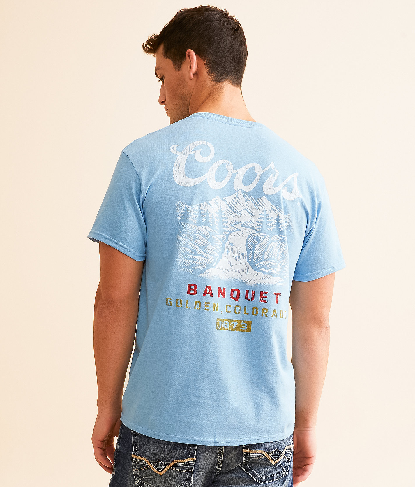 Changes Coors® 1873 Golden Colorado T-Shirt - Men's T-Shirts in Light Blue