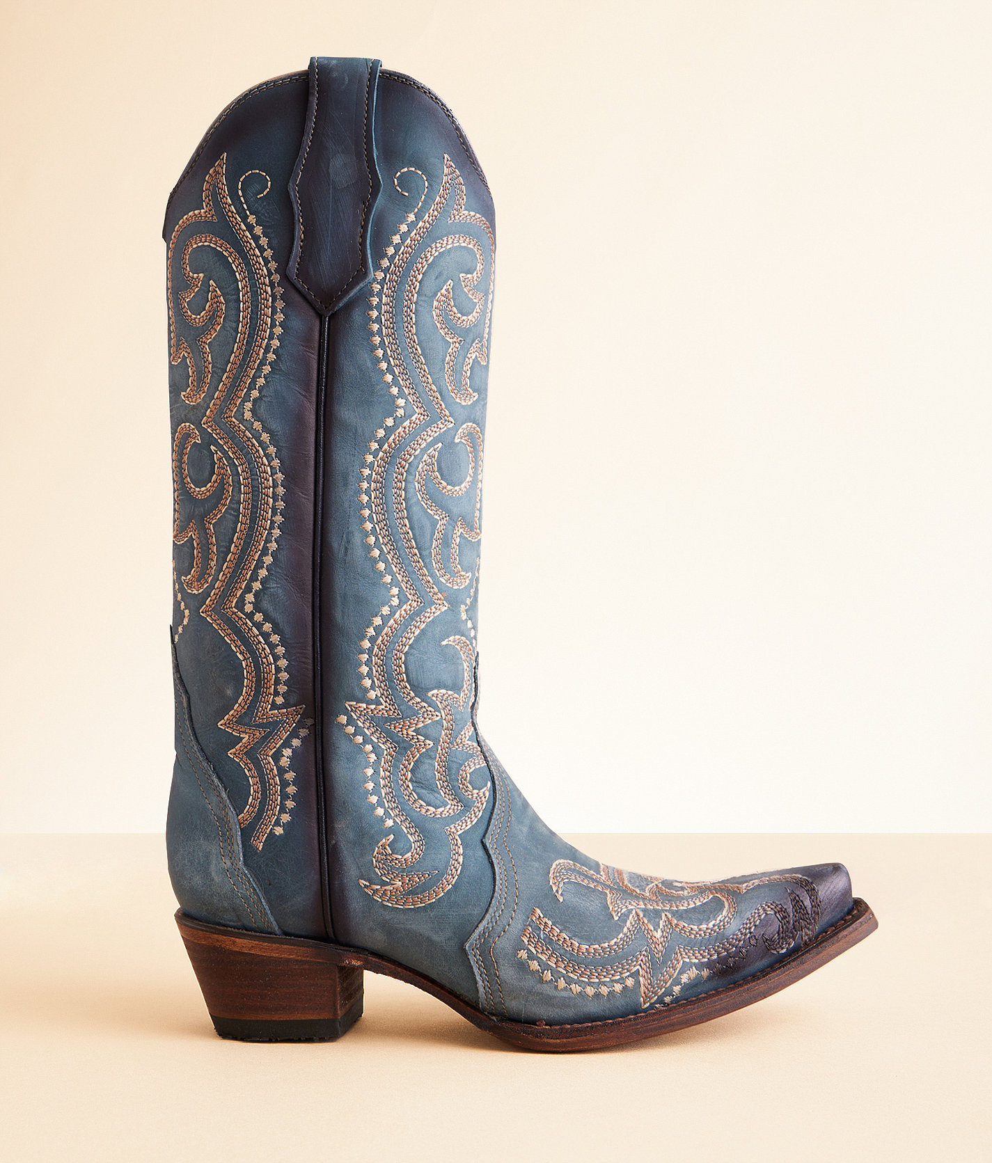 Circle G by Corral Triad Western Leather Boot - Women's Shoes in Blue Jean