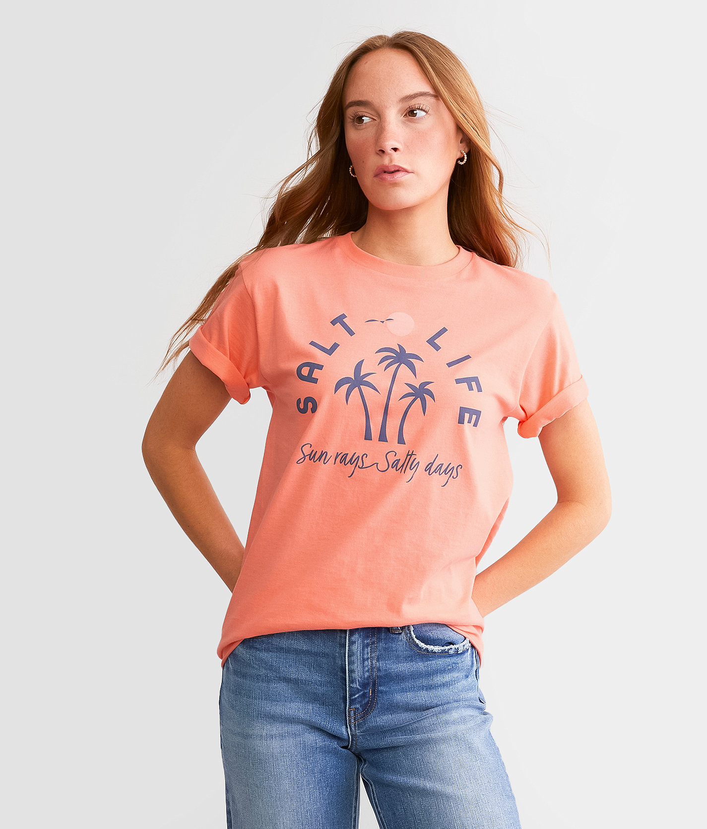 Salt Life Sunny Rays T-Shirt - Women's T-Shirts in Ocean Coral