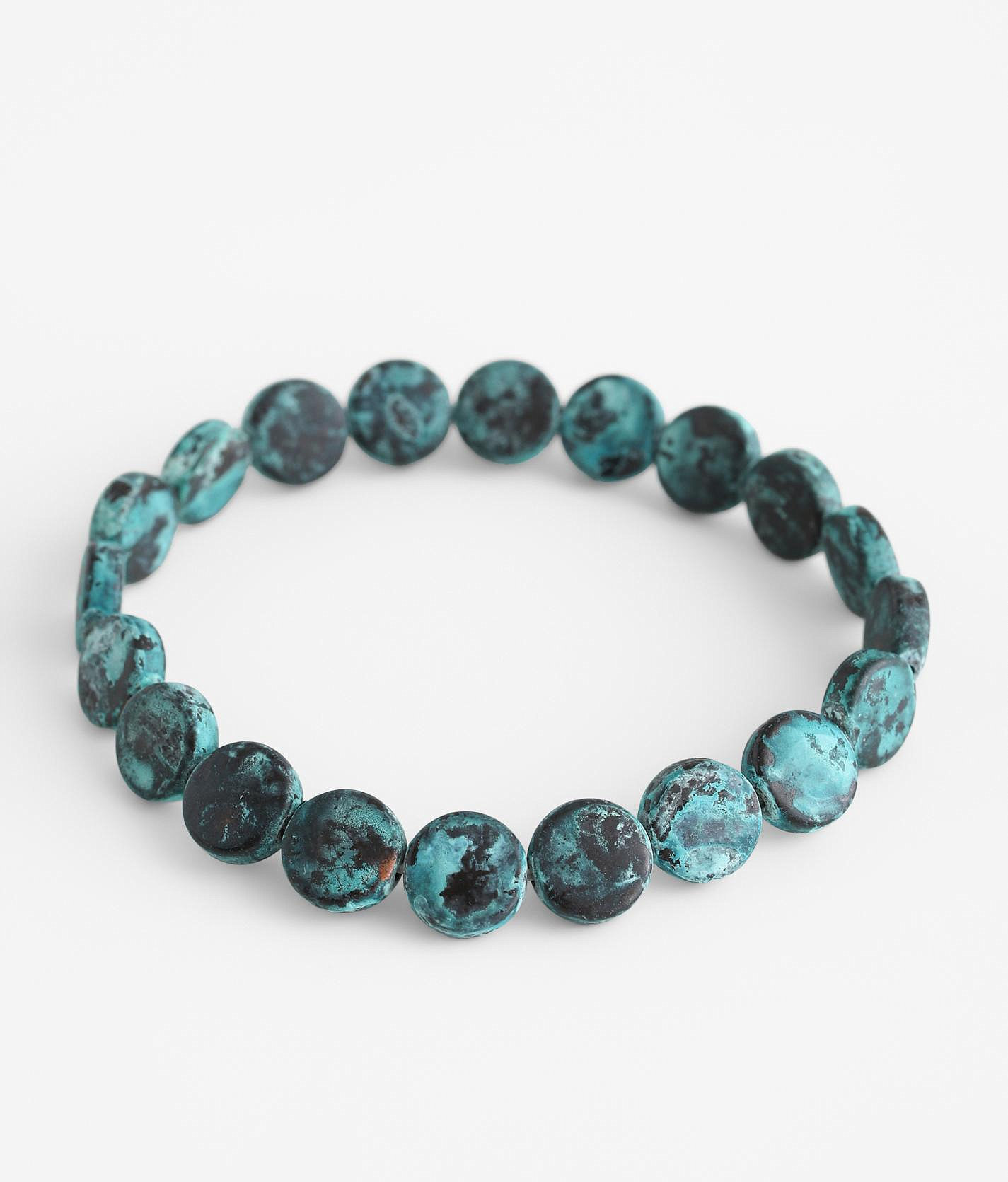 BKE Beaded Stretch Bracelet - Women's Jewelry in Patina