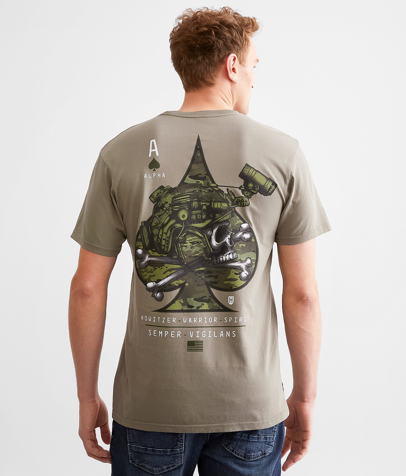 Howitzer Semper Vigilans T-Shirt - Men's T-Shirts in Moonmist