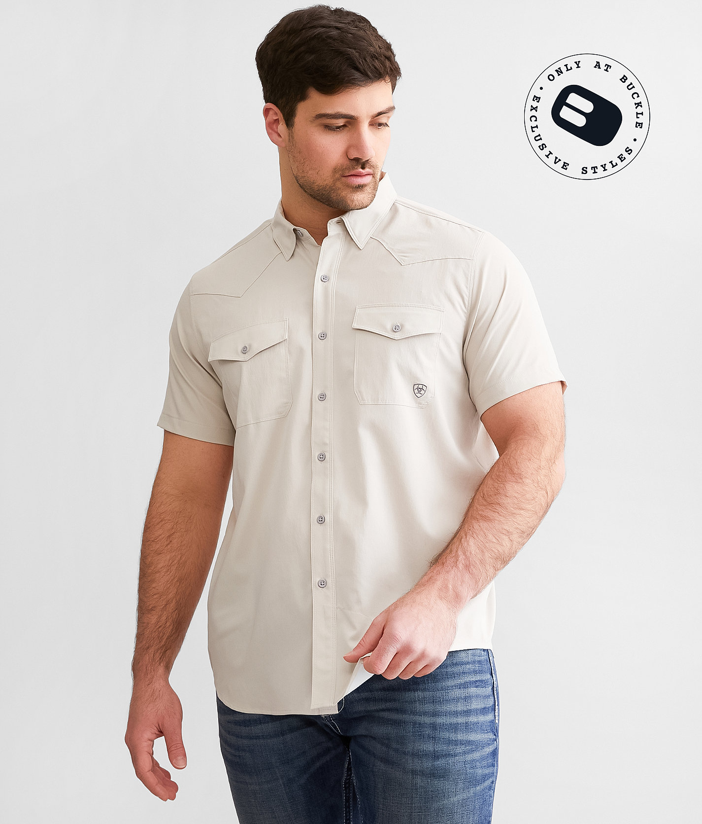 Ariat VentTEK™ Western Shirt - Men's Shirts in Silver