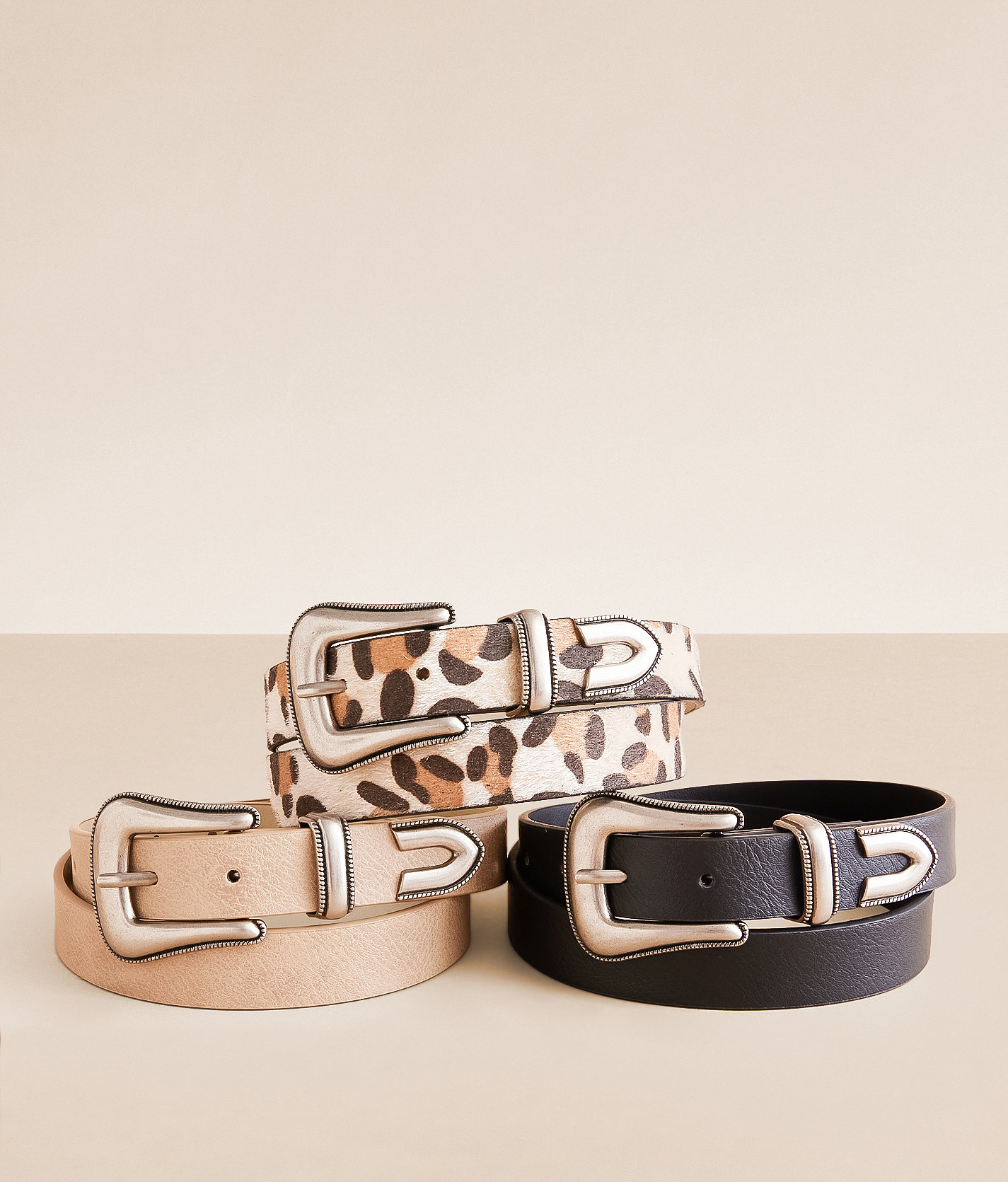 BKE 3 Pack Mixed Belt Set - Women's Belts in Assorted