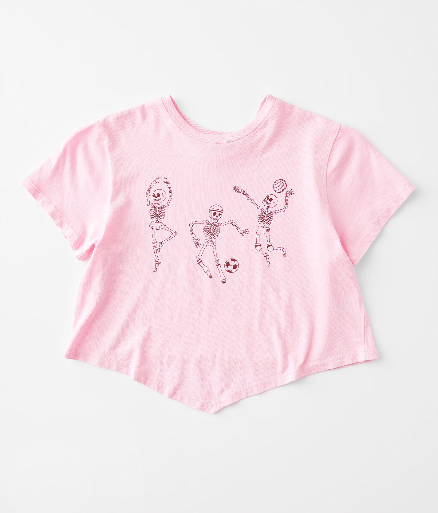Girls - Modish Rebel Skeletons T-Shirt - Girl's T-Shirts in Tickled Pink