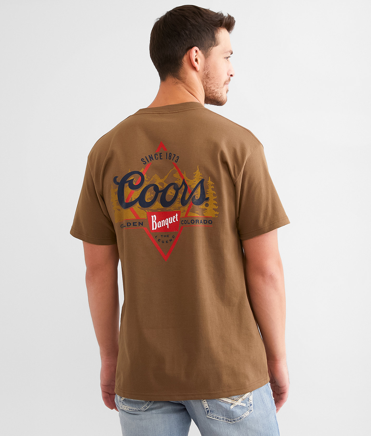 tee luv Coors® Golden Banquet T-Shirt - Men's T-Shirts in Silt
