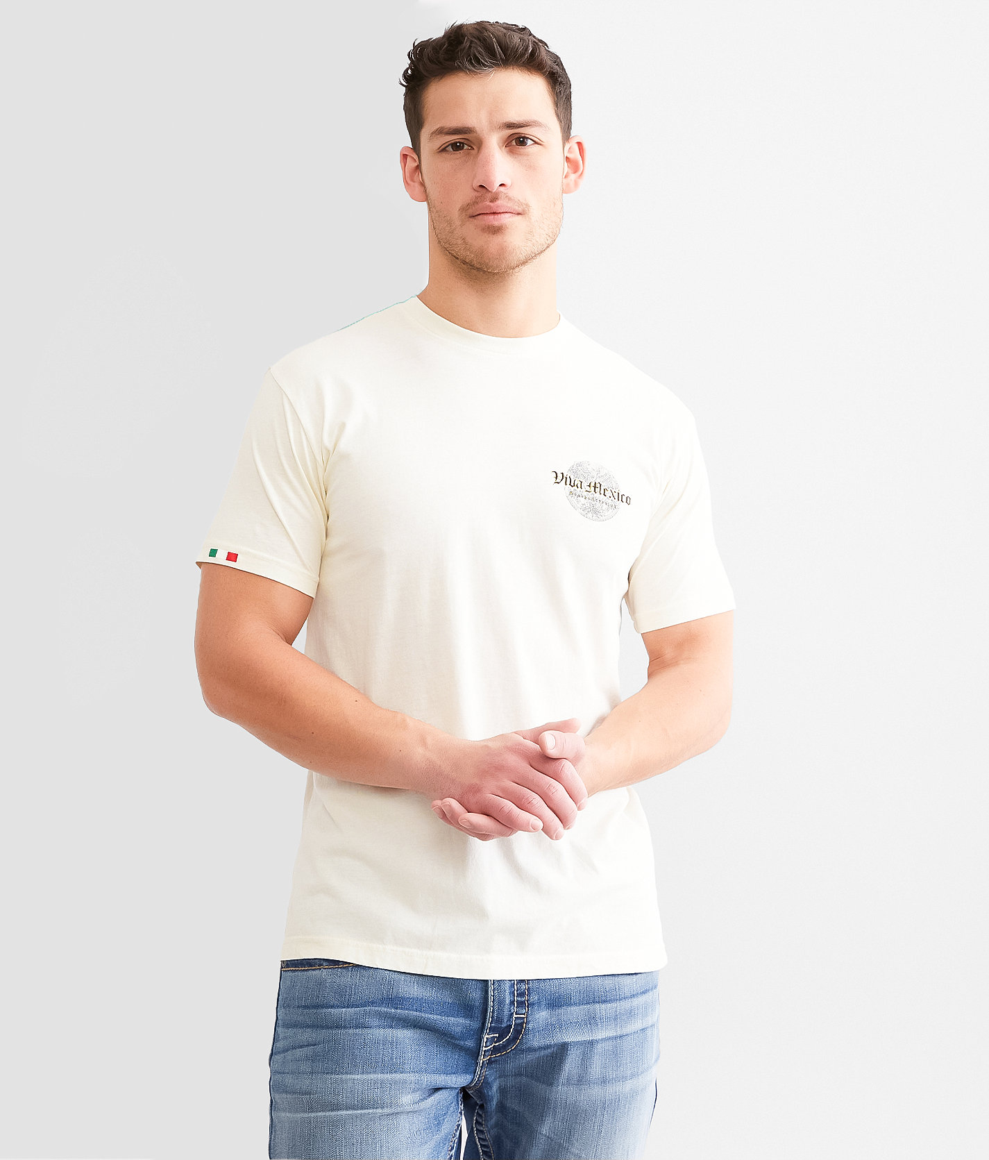 Freedom Ranch Freedom Flags T-Shirt - Men's T-Shirts in Antique White