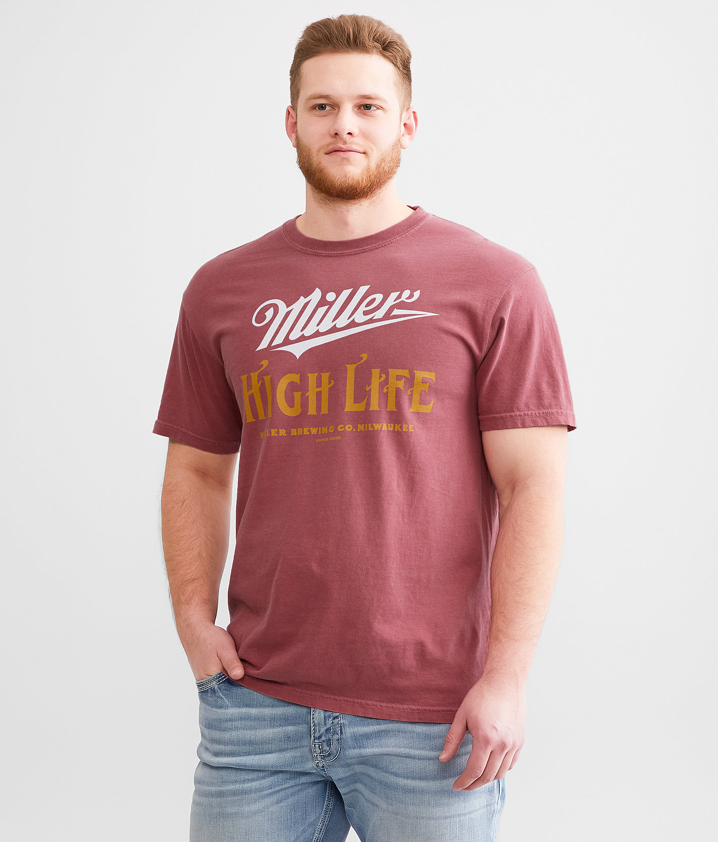 tee luv Miller High Life T-Shirt - Men's T-Shirts in Brick