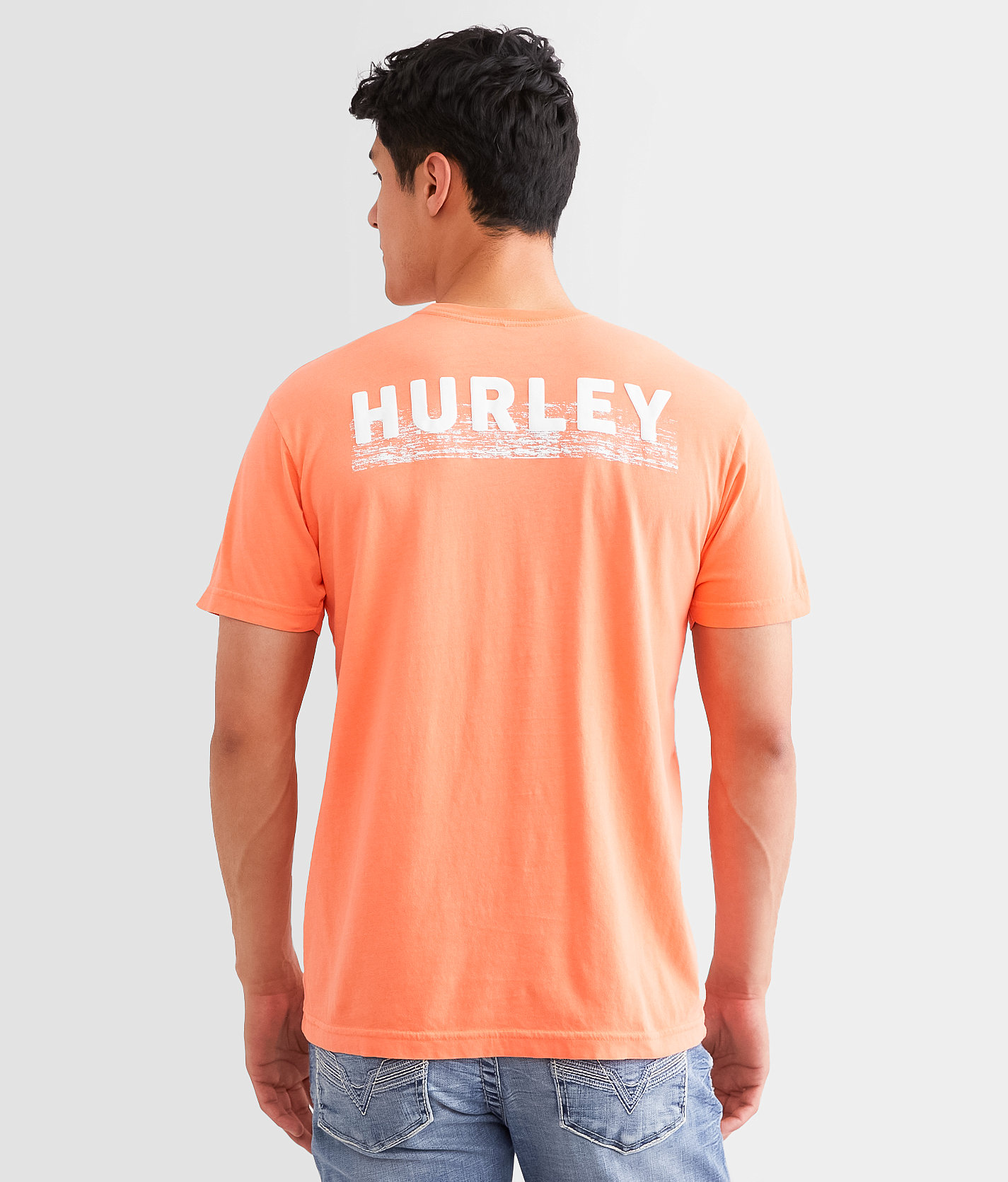 Hurley The Bar T-Shirt - Men's T-Shirts in Living Coral