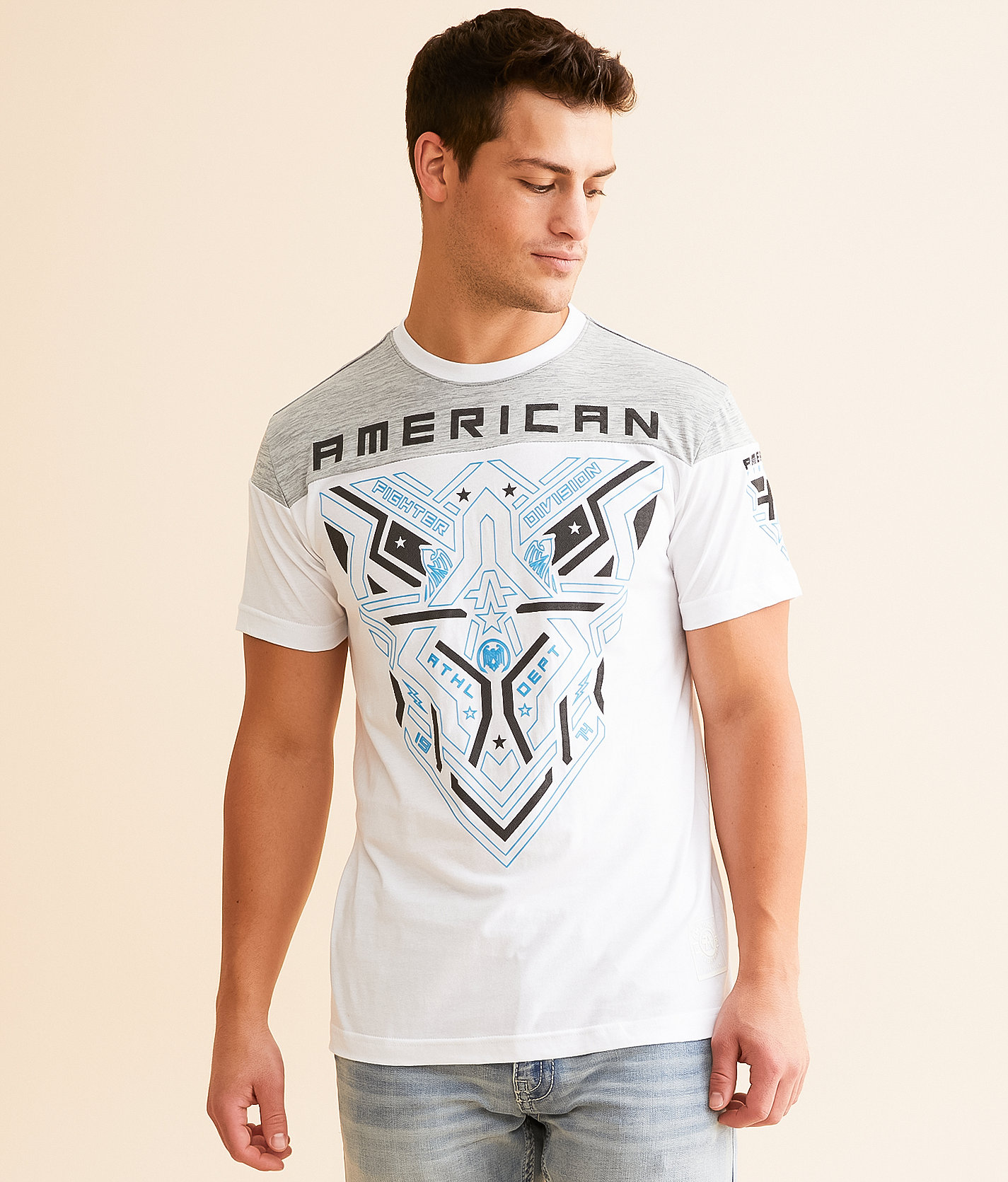 American Fighter Marysville T-Shirt - Men's T-Shirts in White Heather Grey