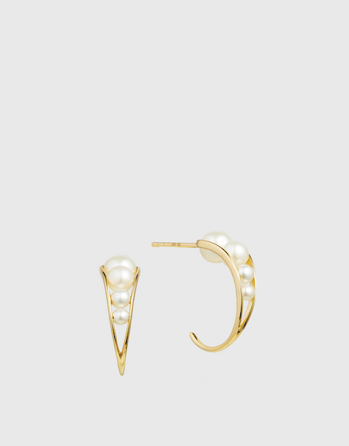 Morning Dew Droplet 18ct Yellow Gold Earrings