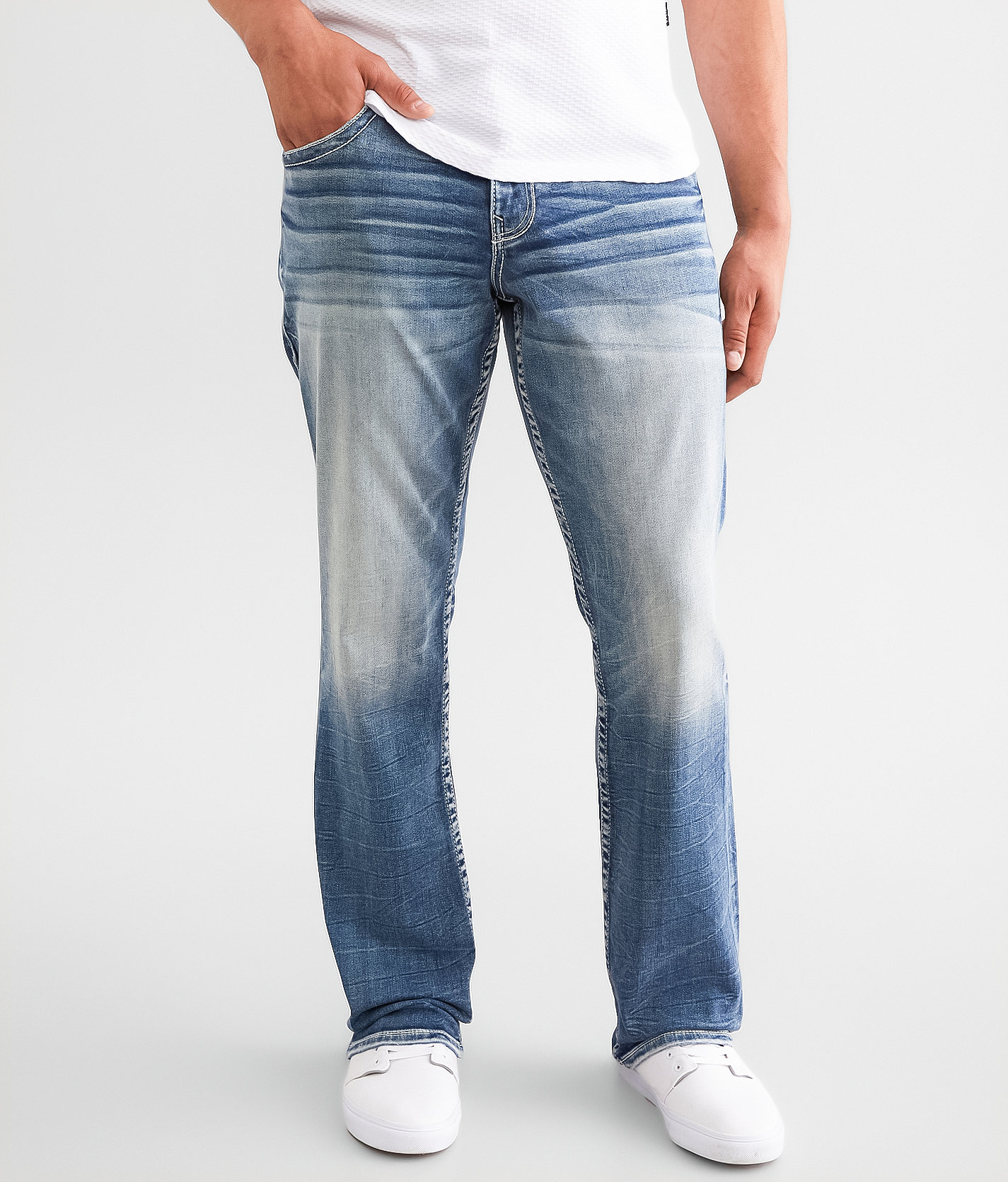 Buckle Black Eleven Straight Stretch Jean - Men's Jeans in Buxton