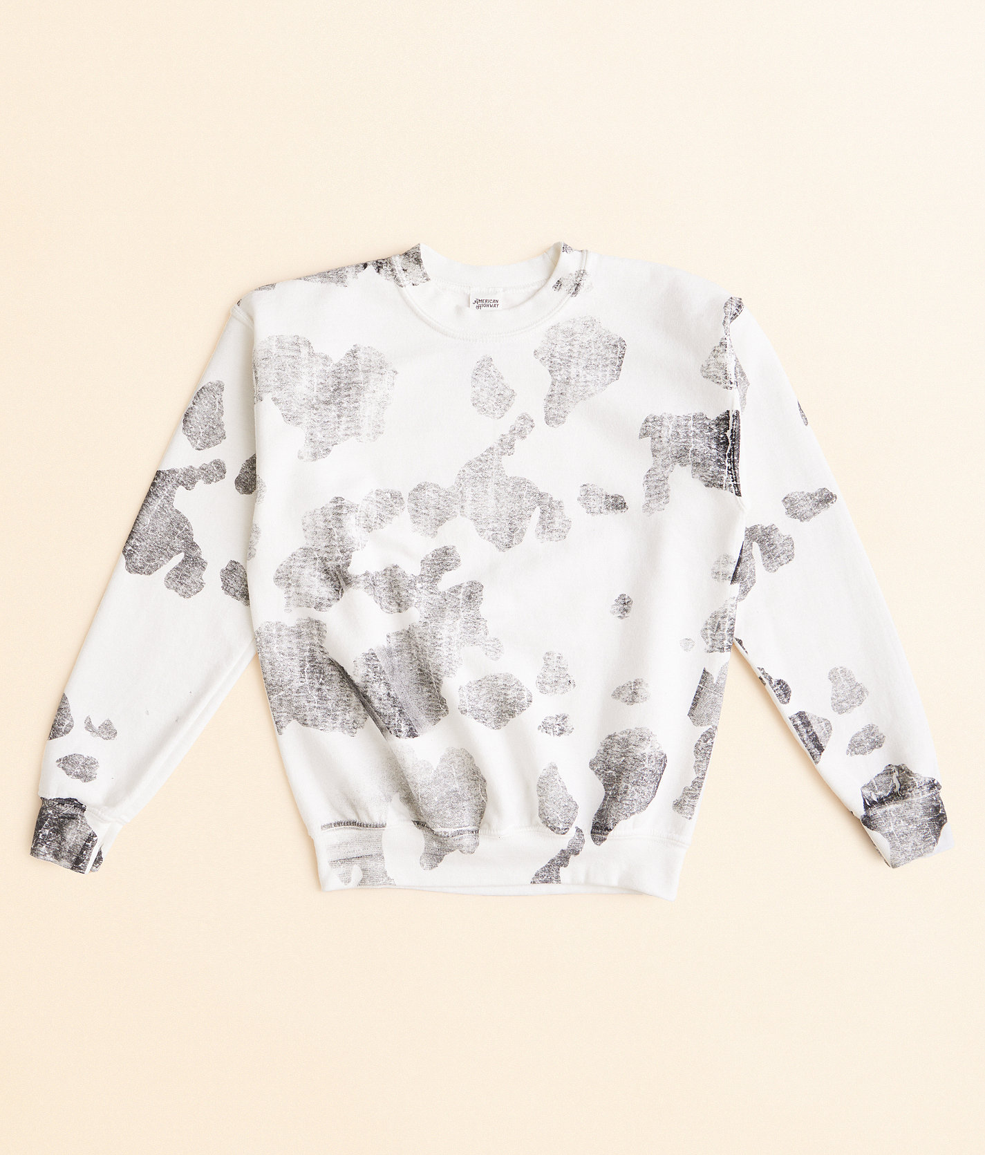 Girls - American Highway Cow Spot Pullover - Girl's Sweatshirts in White