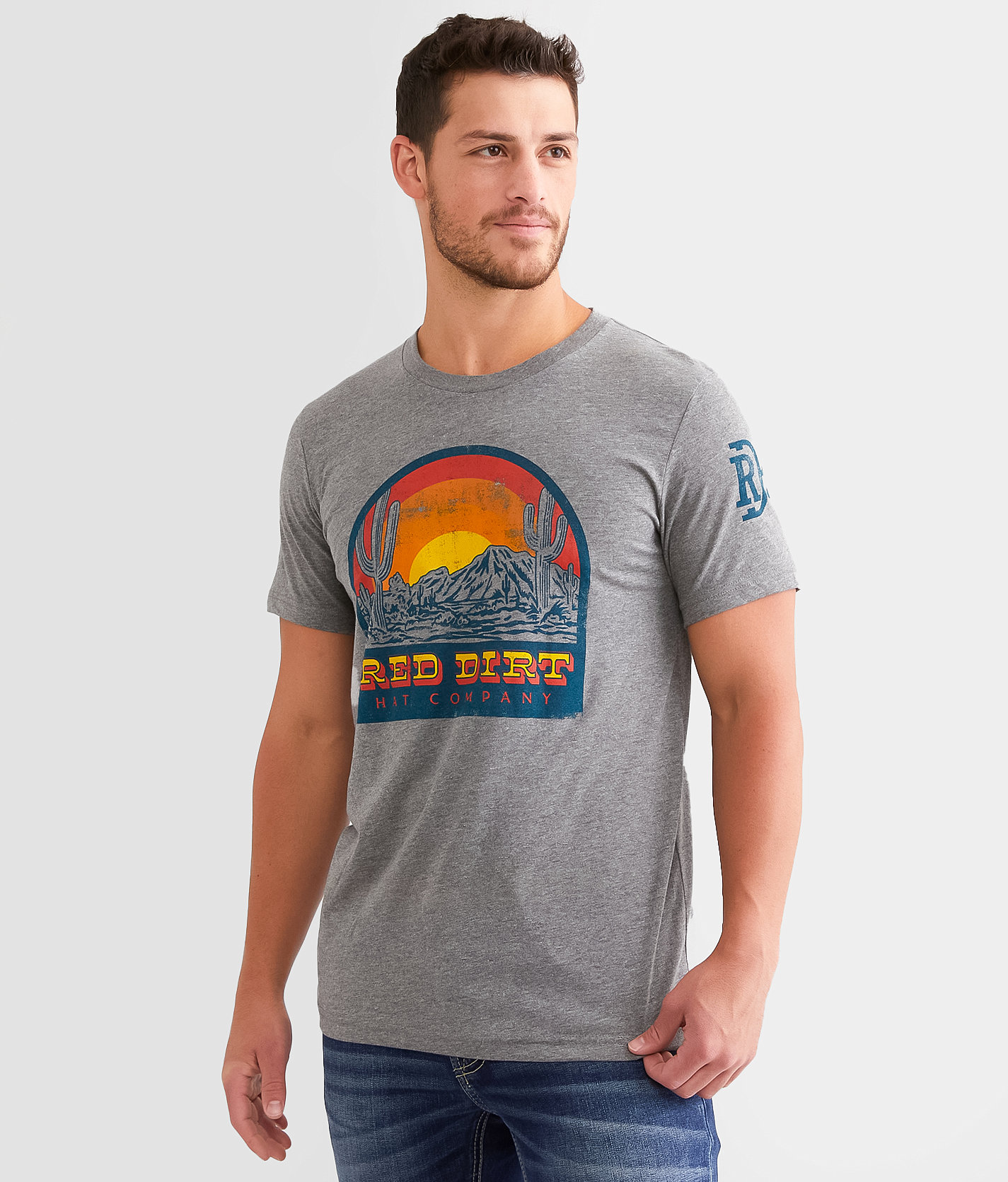 Red Dirt Hat Co. Rise N Shine T-Shirt - Men's T-Shirts in Deep Heather