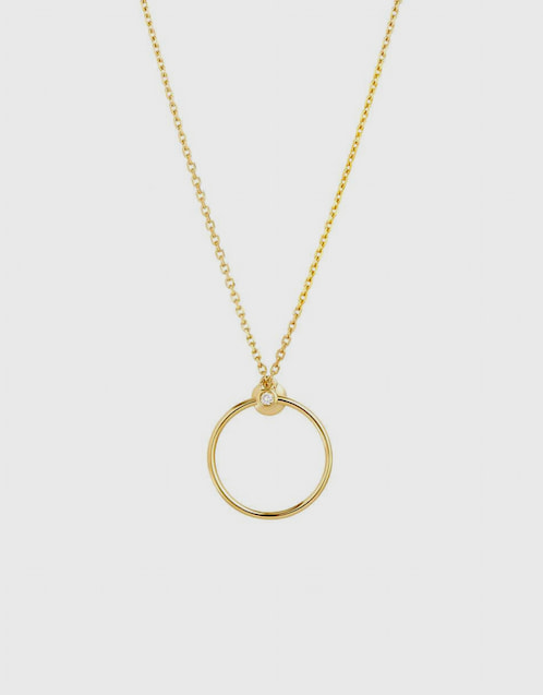 Orbit Fine Infinity 14ct Yellow Gold Necklace