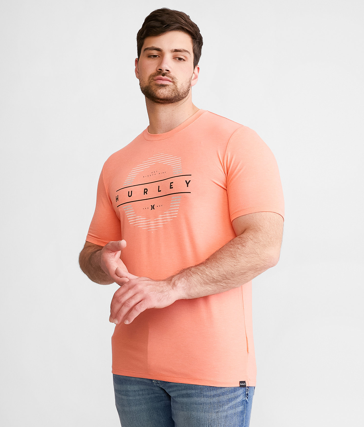 Hurley Everyday Faze In T-Shirt - Men's T-Shirts in Fusion Coral