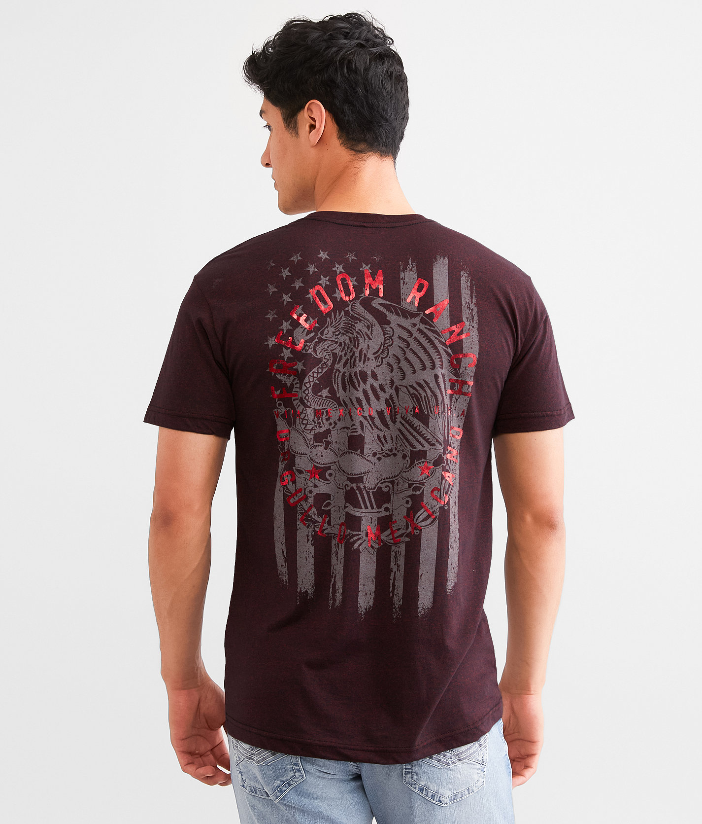 Freedom Ranch Santa Ana T-Shirt - Men's T-Shirts in Jester Red Black
