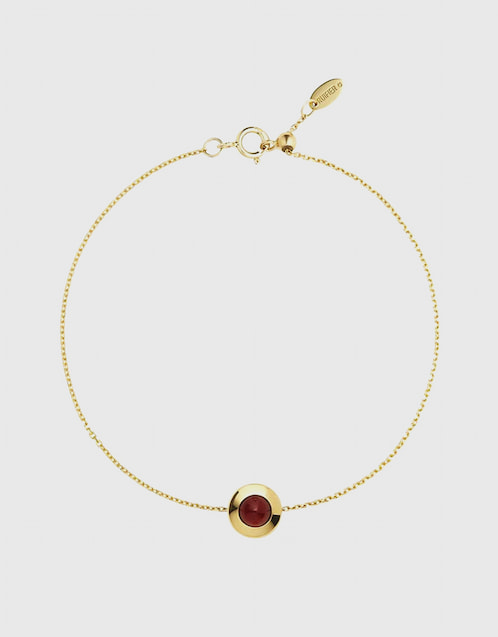 Gems of Cosmo Garnet 18ct Yellow Gold Bracelet
