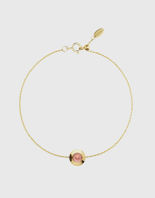 Gems of Cosmo Rubellite 18ct Yellow Gold Bracelet