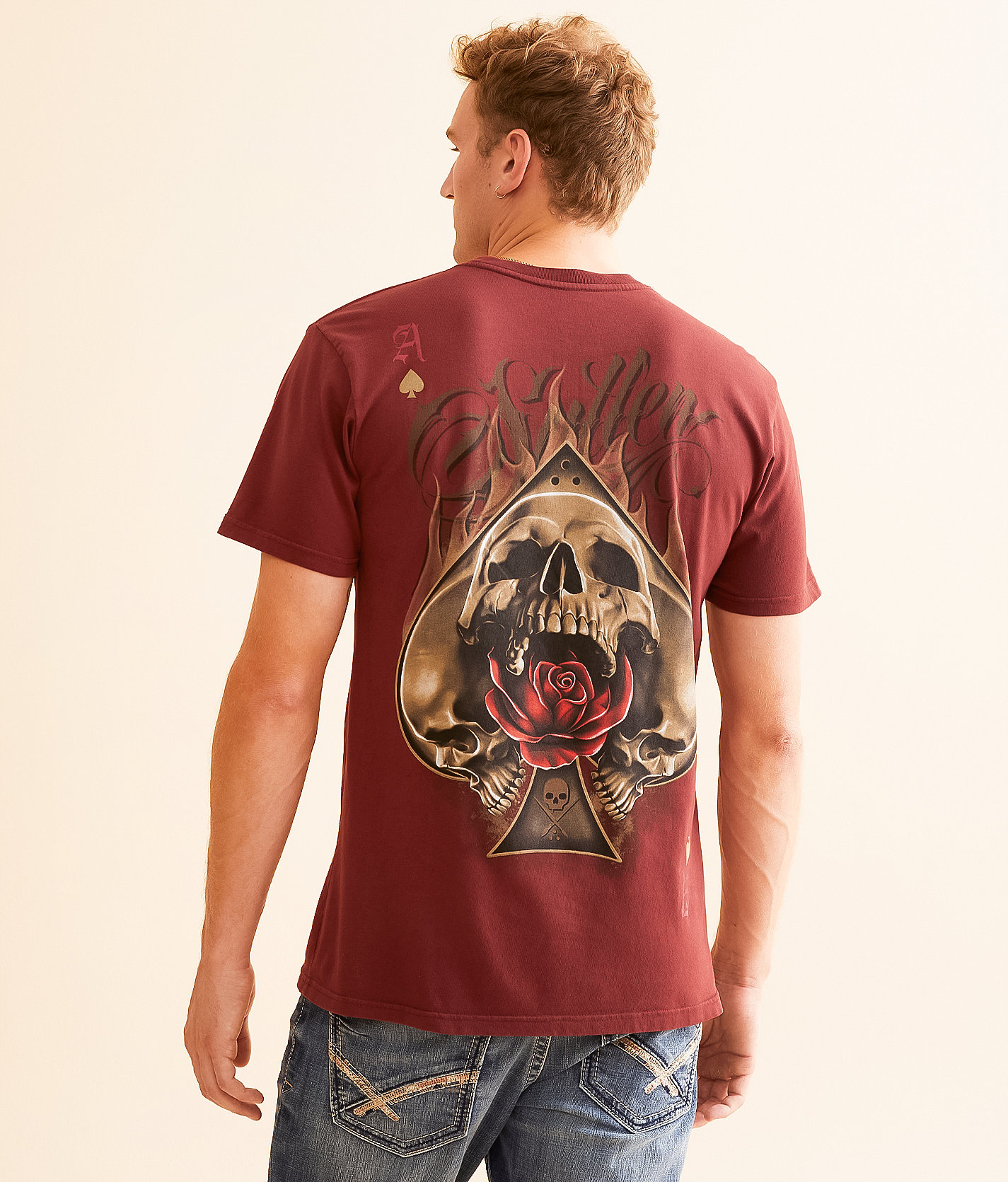 Sullen Eternal Aces T-Shirt - Men's T-Shirts in Rum Raisin