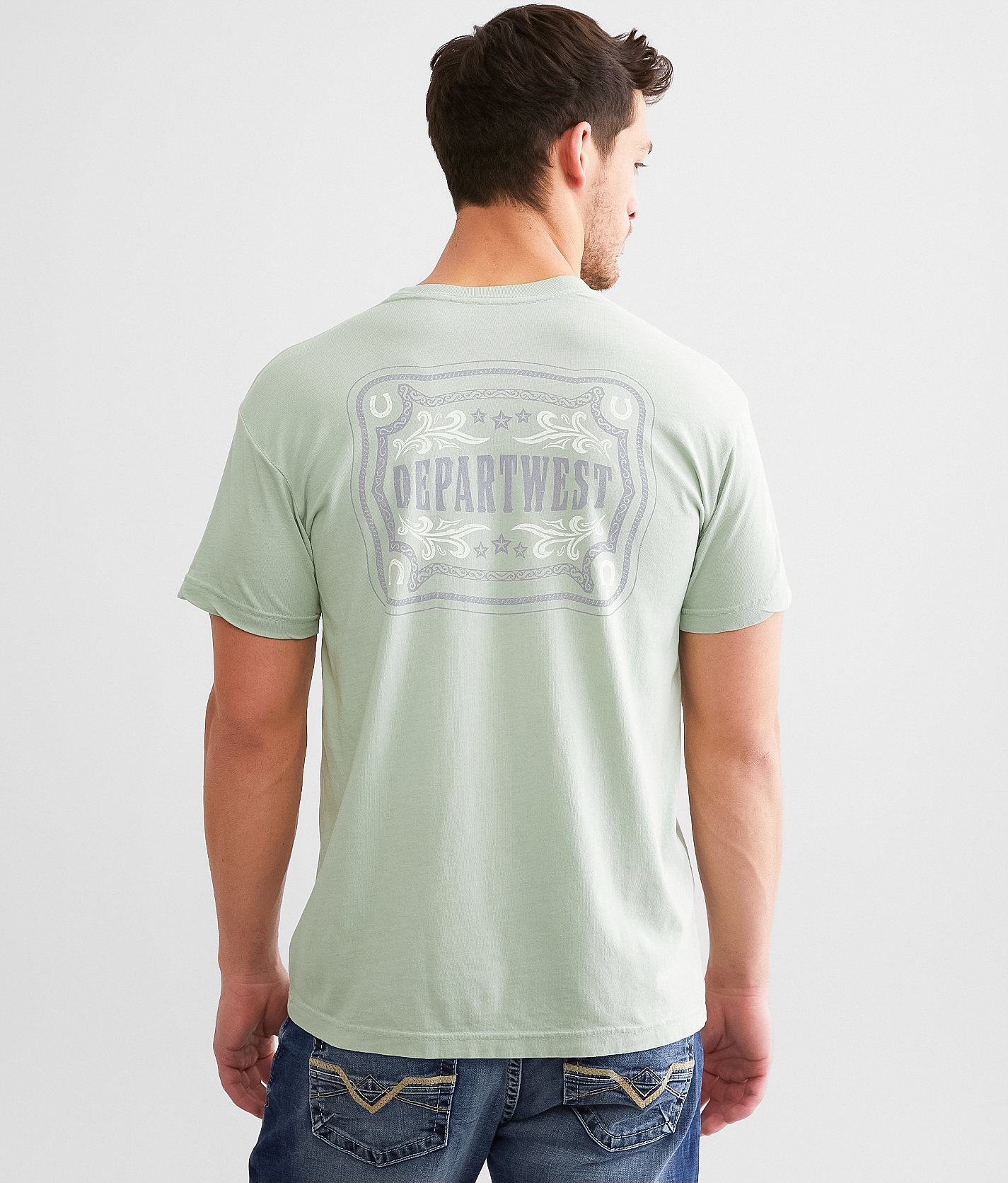 Departwest Buckle Badge T-Shirt - Men's T-Shirts in Foam