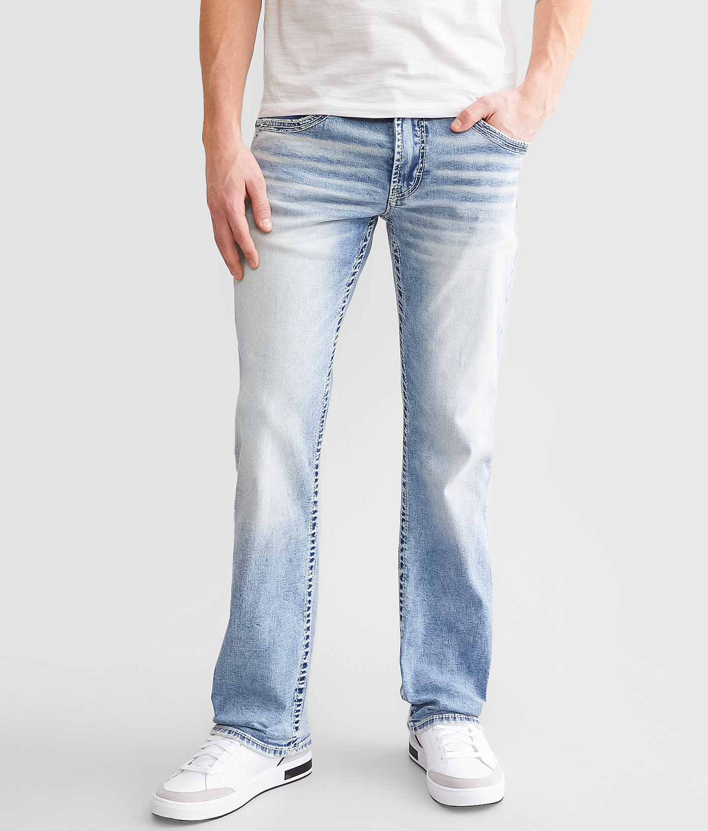 Salvage Mayhem Straight Stretch Jean - Men's Jeans in Petroupoli