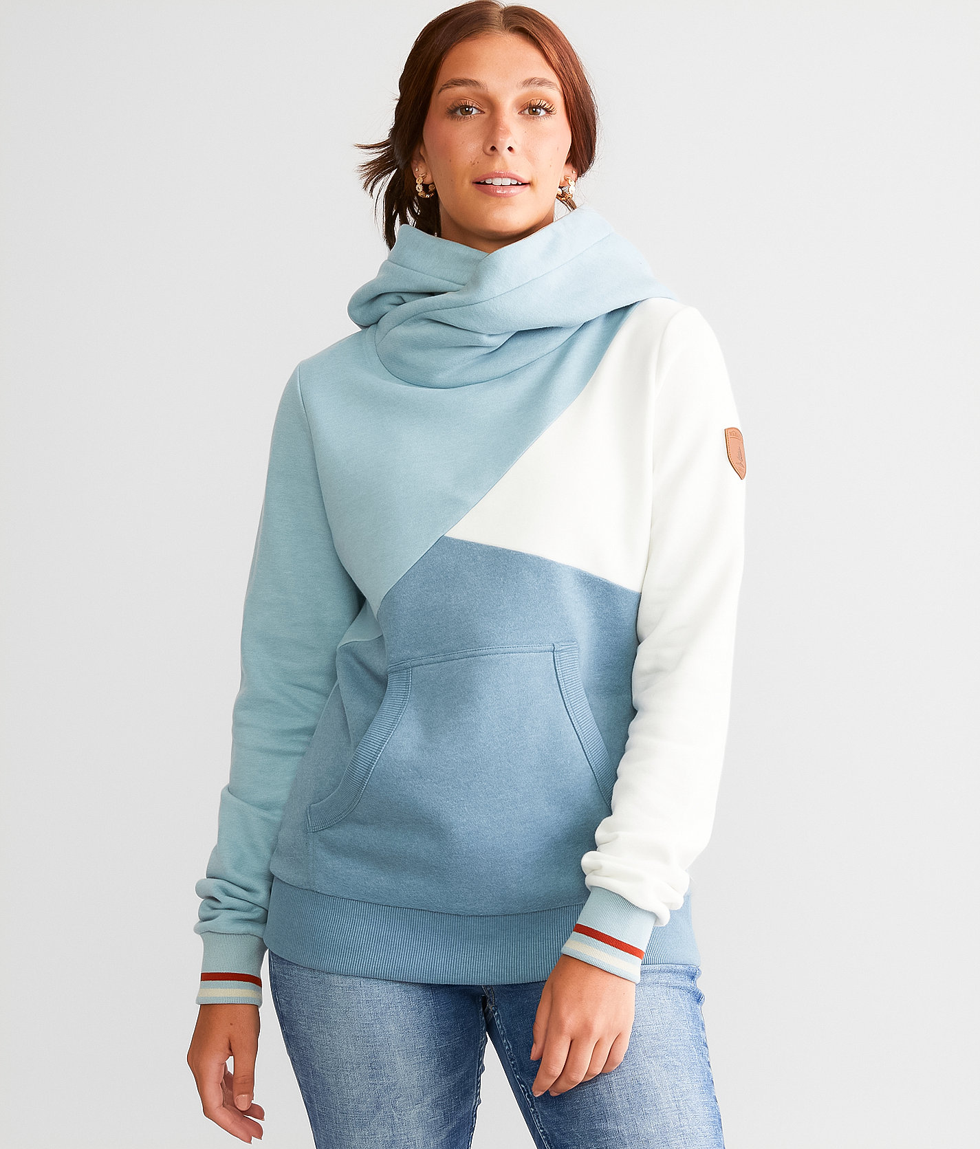 Wanakome Mika Hooded Sweatshirt - Women's Sweatshirts in Petrol Mix