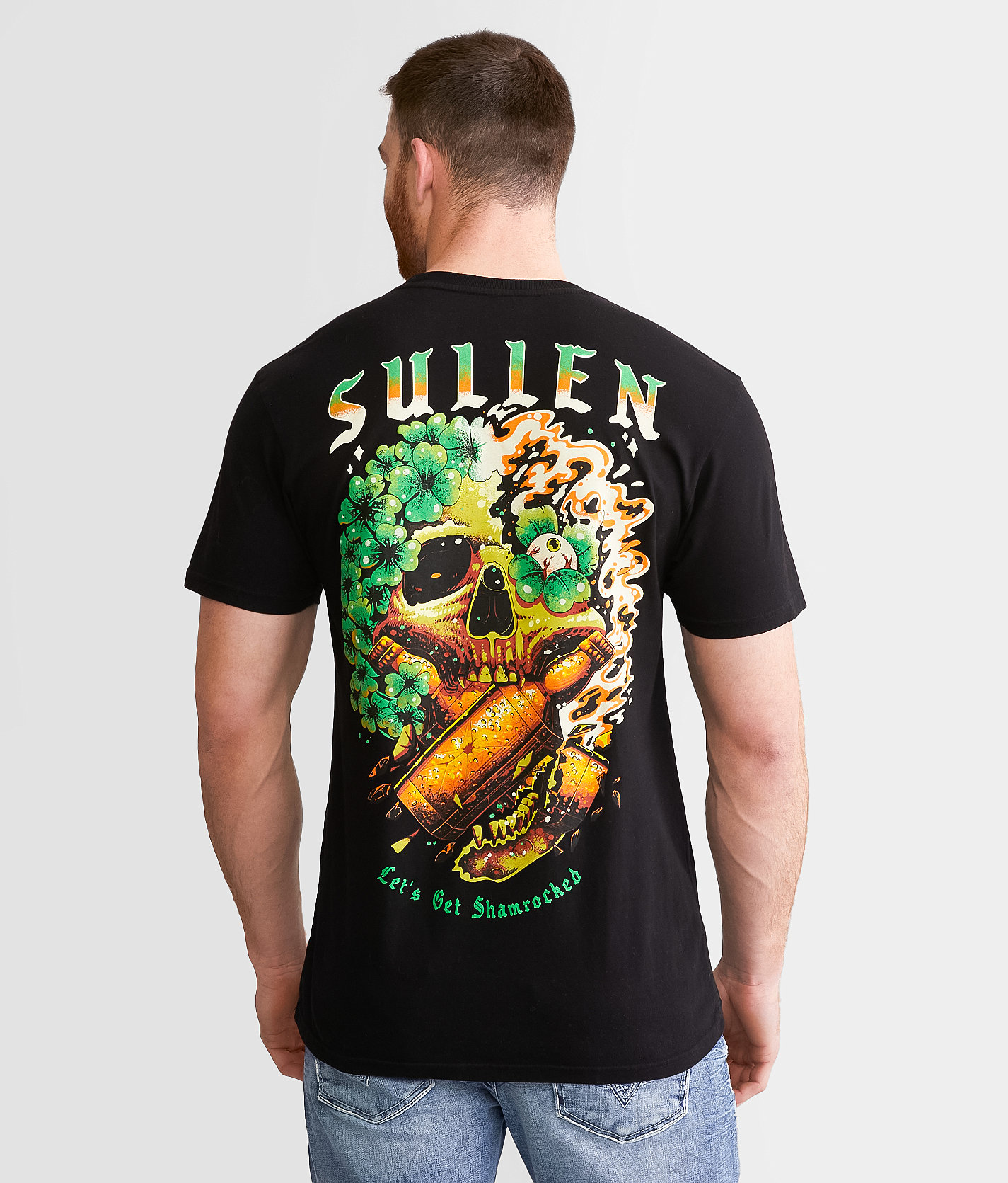 Sullen Get Shamrocked T-Shirt - Men's T-Shirts in Jet Black