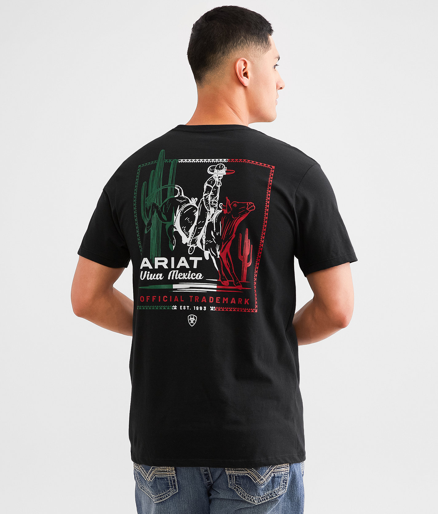 Ariat Buckin' Baqueano T-Shirt - Men's T-Shirts in Black