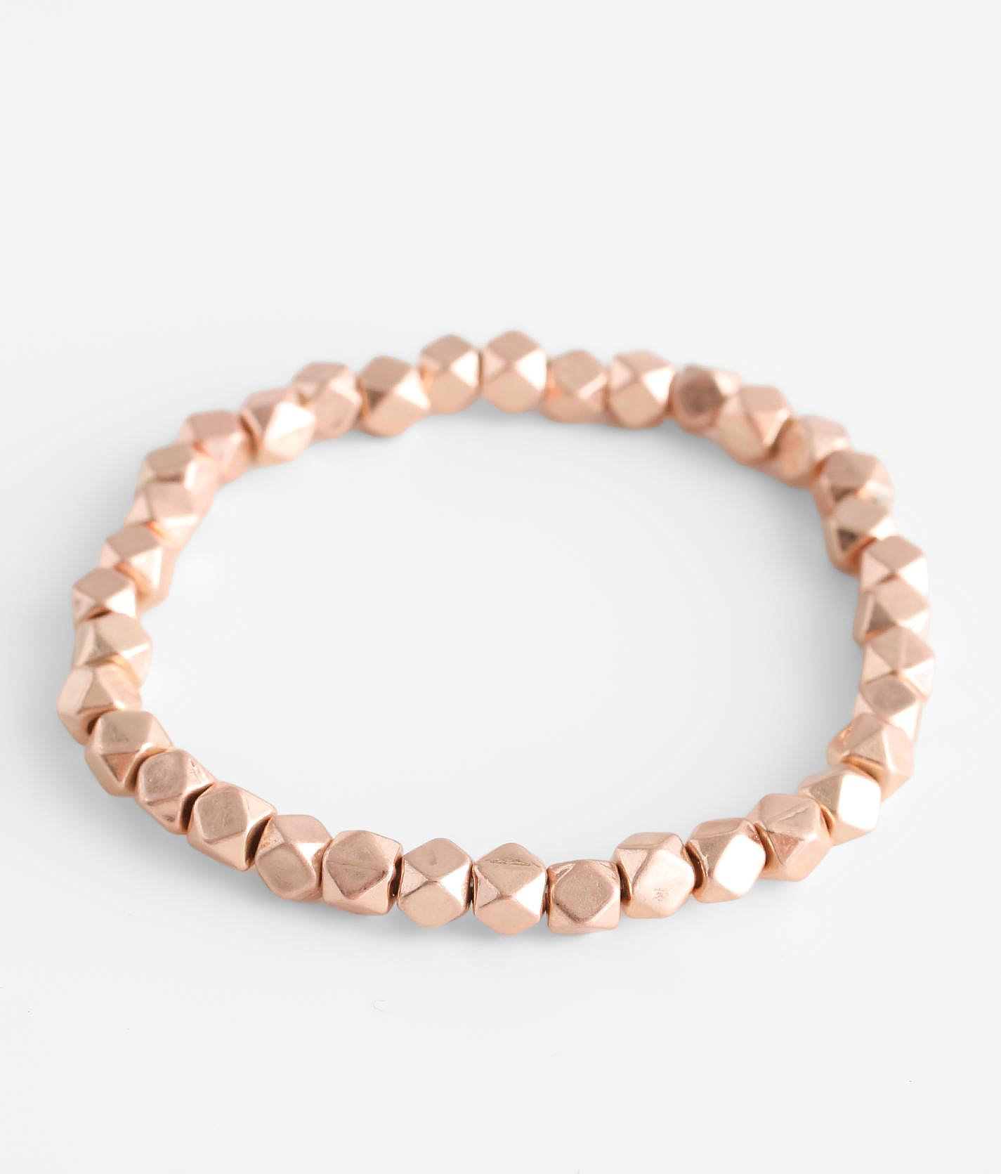 BKE Beaded Stretch Bracelet - Women's Jewelry in Copper