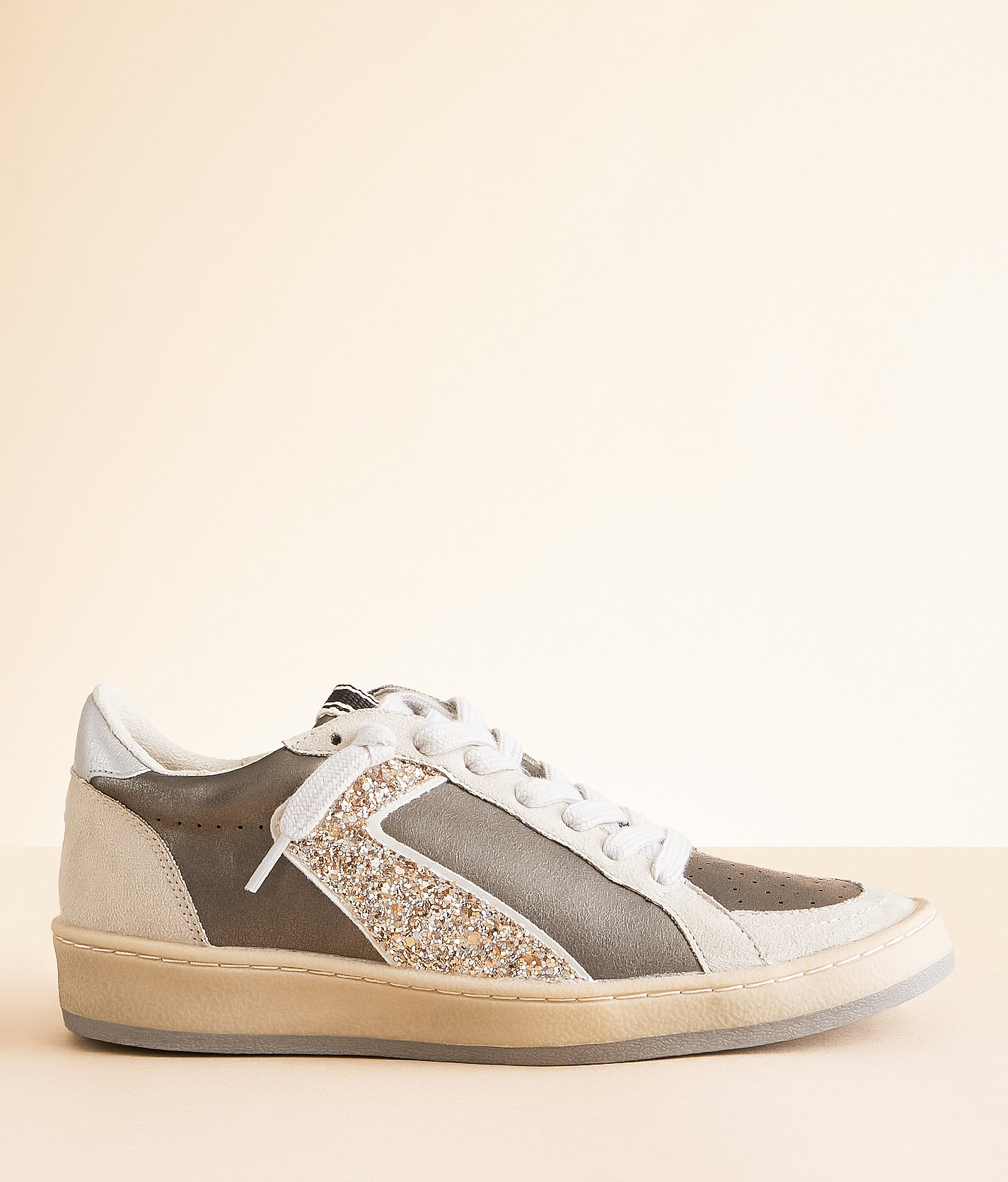 Shu Shop Salma Glitter Sneaker - Women's Shoes in Champagne Glitter