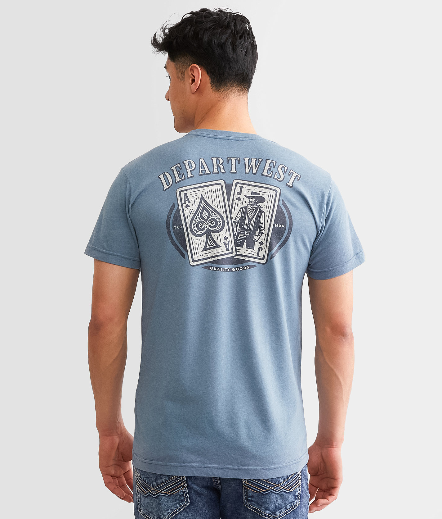 Departwest Blackjack T-Shirt - Men's T-Shirts in Slate Blue Heather