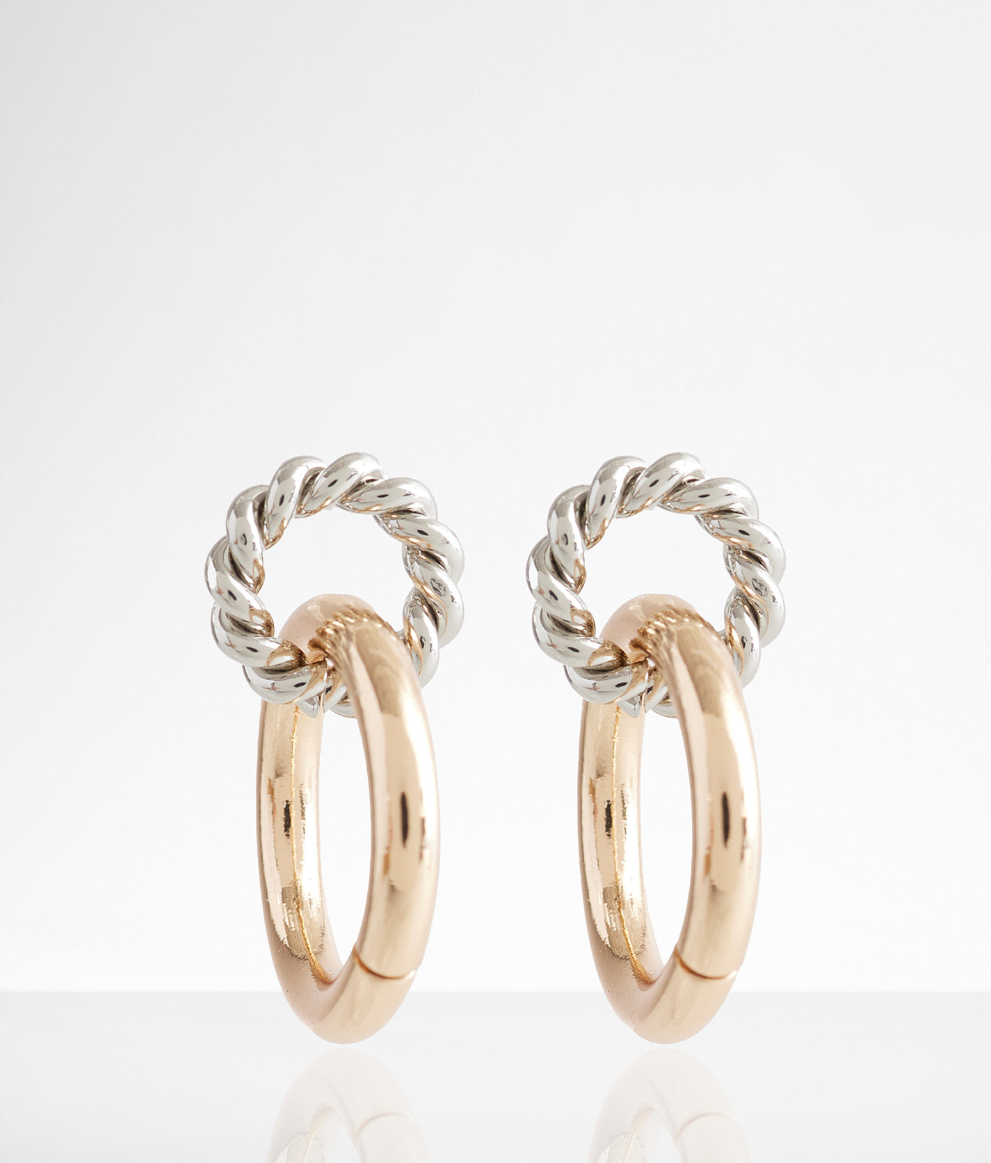 boutique by BKE Layered Hoop Earring - Women's Jewelry in Mixed Metal