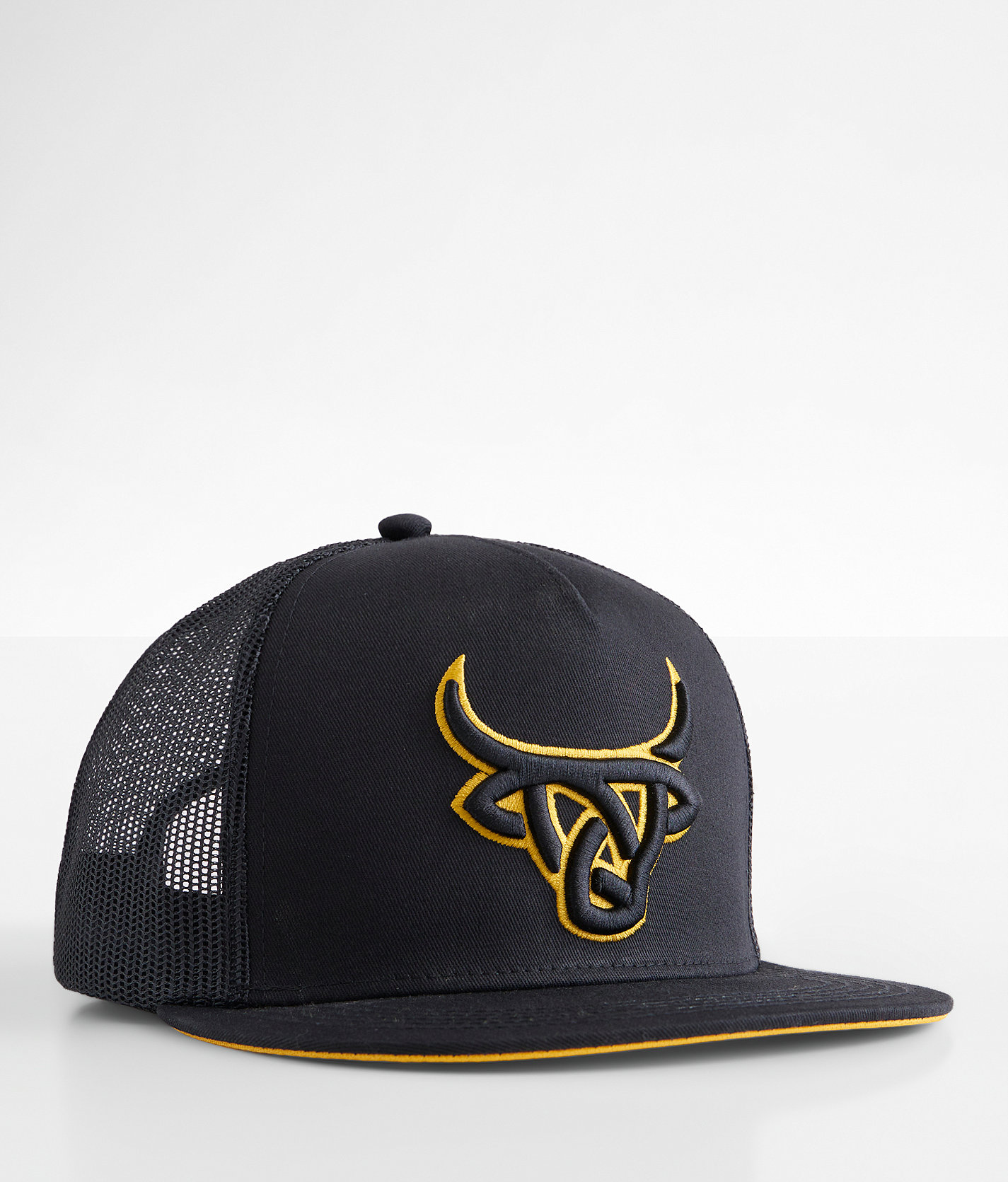 Lost Calf Black Gold Trucker Hat - Men's Hats in Black Gold