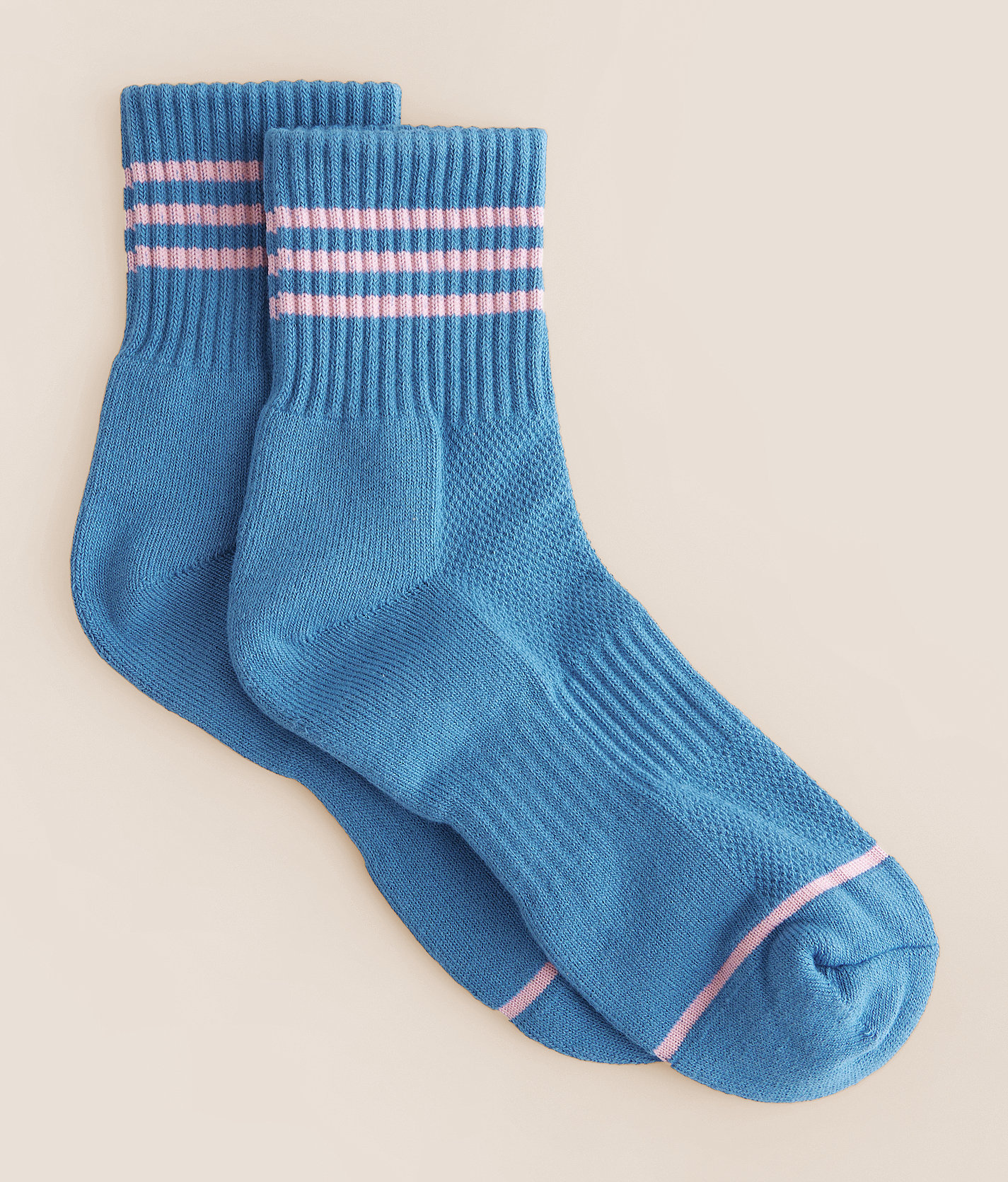 BKE Striped Ankle Socks - Women's Socks in Blue
