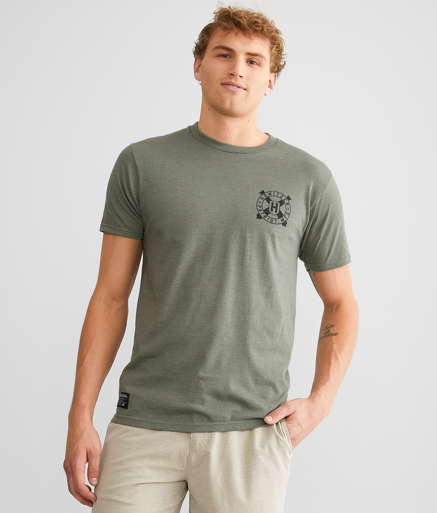 Howitzer Pursuit T-Shirt - Men's T-Shirts in Olive Heather